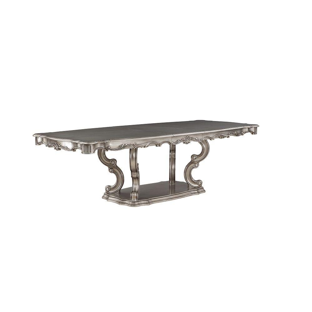 

    
Classic Antique Platinum Wood Dining Table Acme Ariadne DN02281-T
