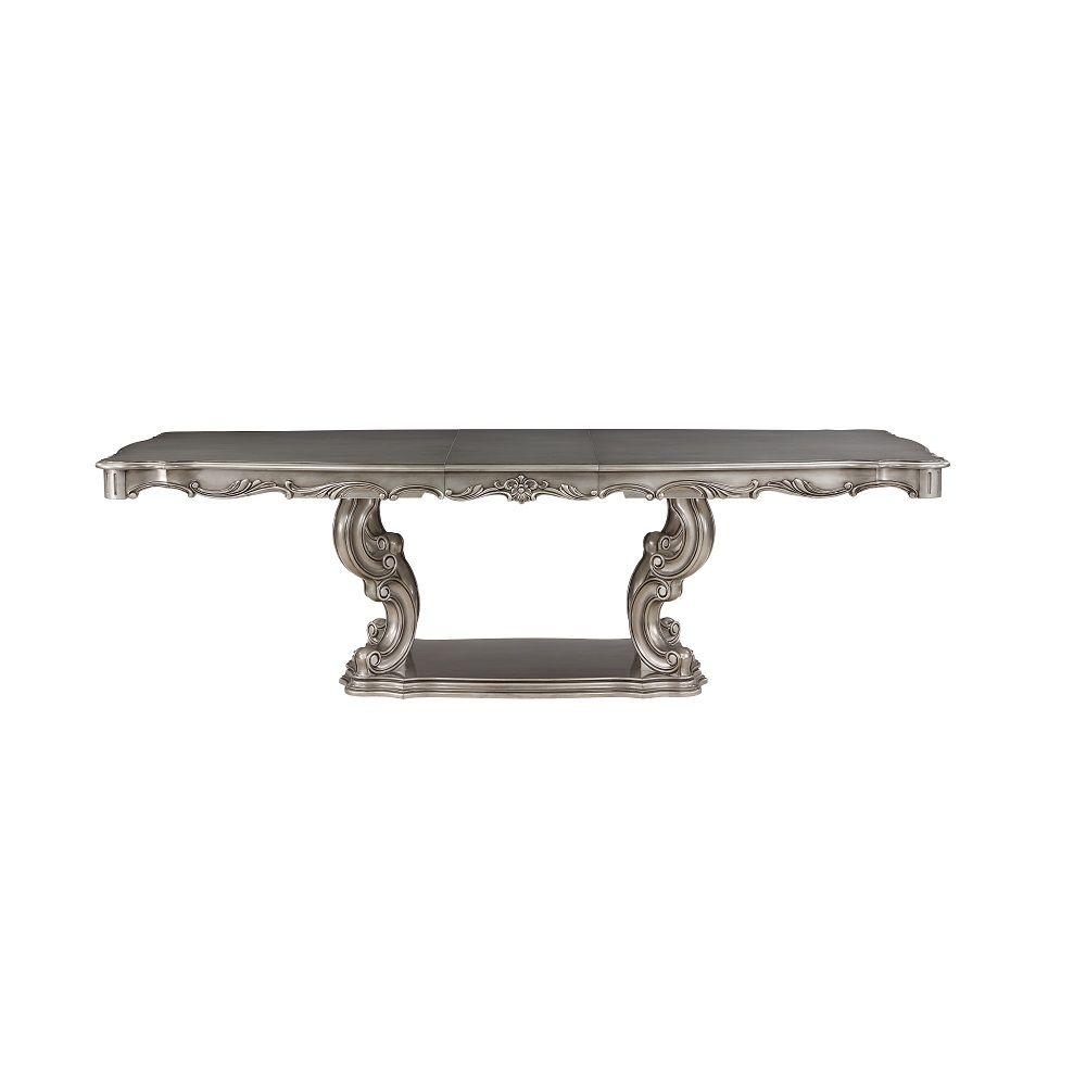 

    
Classic Antique Platinum Wood Dining Table Acme Ariadne DN02281-T
