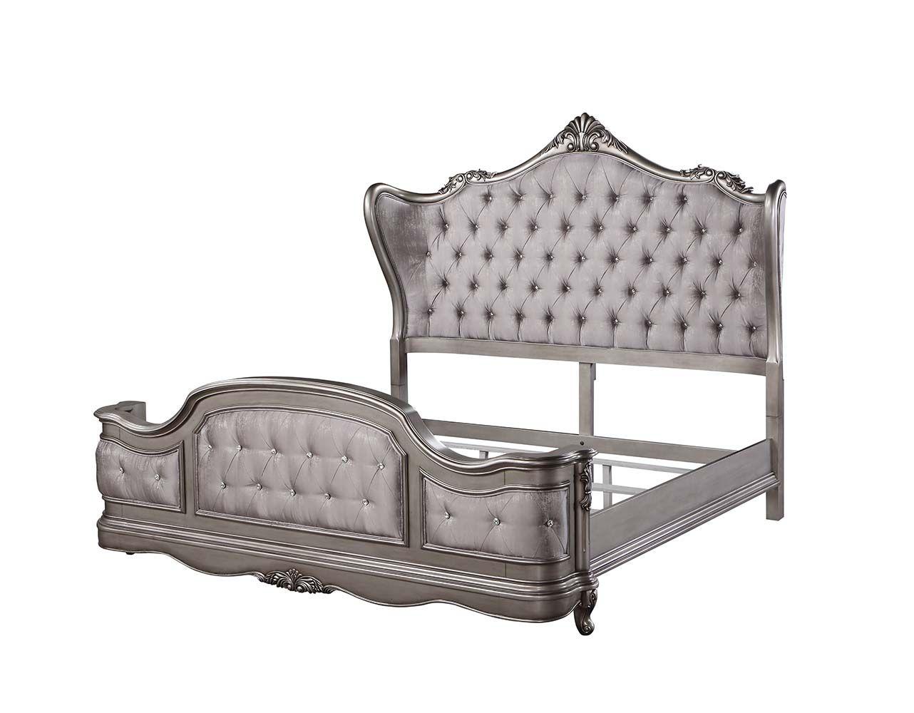

    
Acme Furniture Ariadne King Panel Bed BD00602EK-EK Panel Bed Platinum BD00602EK-EK
