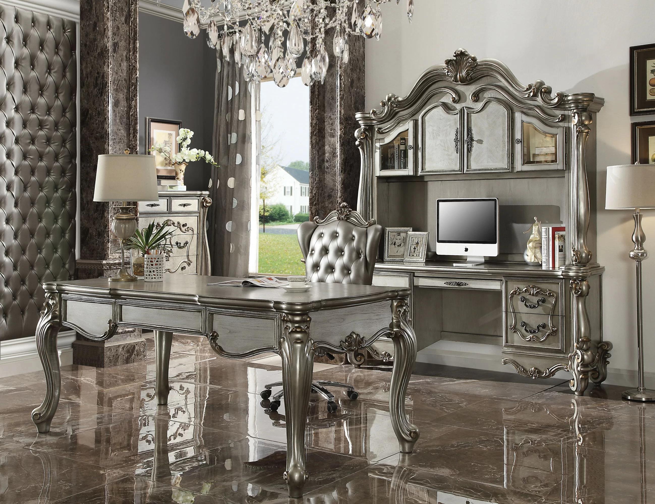 

    
Acme Furniture Versailles Executive Desk Platinum 92820
