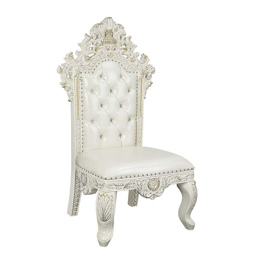 

    
Classic Antique White Composite Wood Side Chairs Set 2PCS Acme Adara DN01231-SC-2PCS
