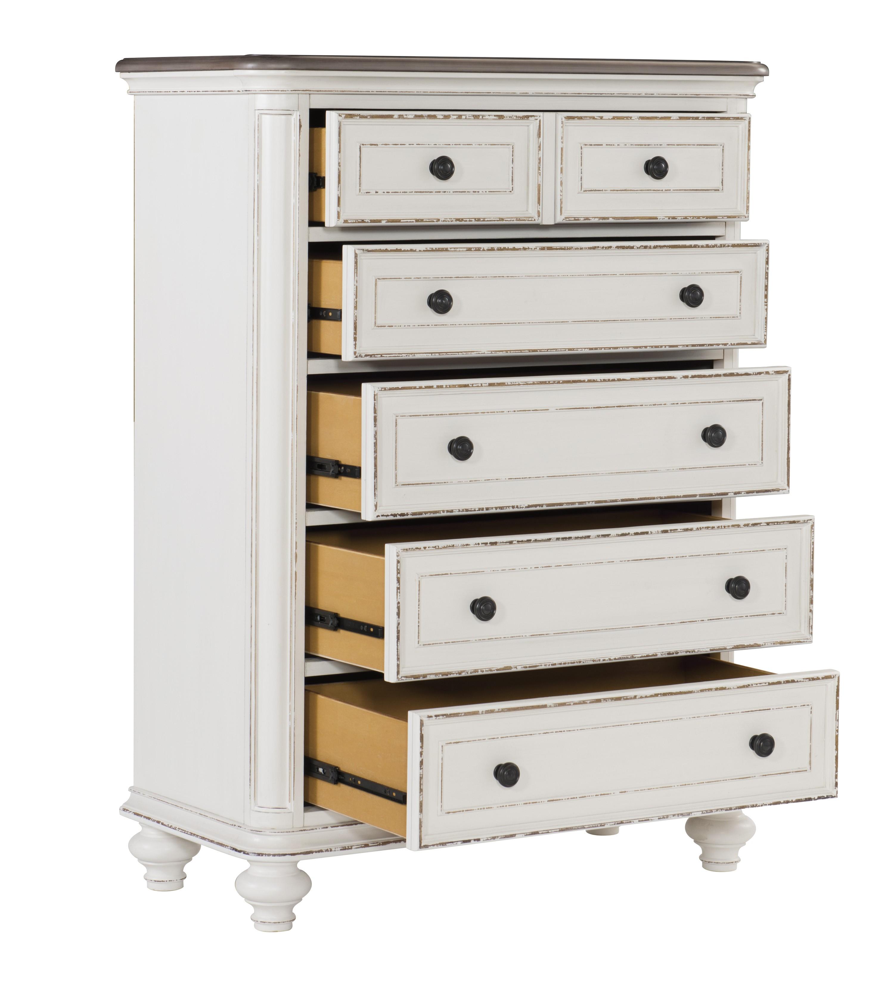 

    
Classic Antique White Wood Chest Homelegance 1624W-9 Baylesford
