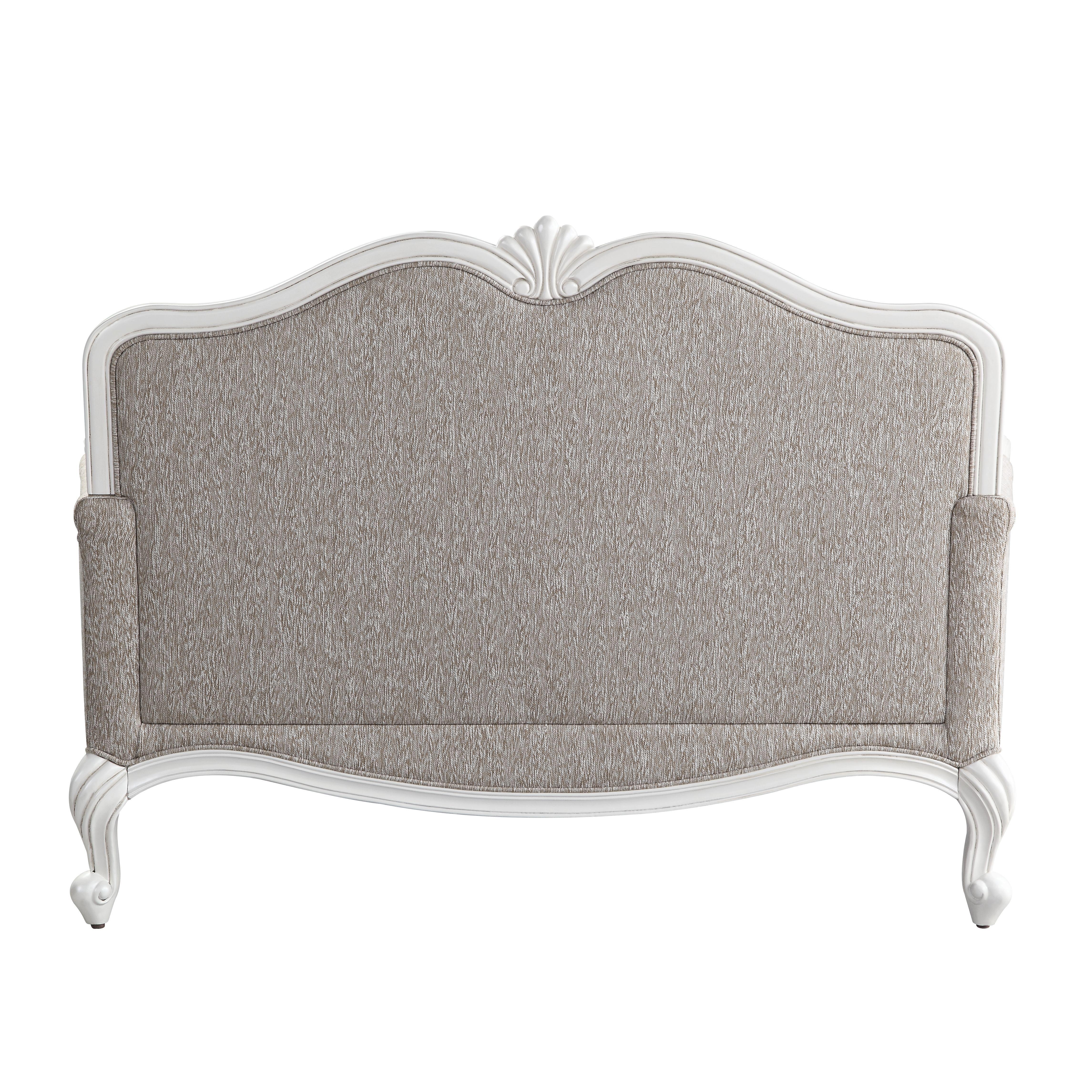 

    
54310-3pcs Classic Beige Fabric Sofa + Loveseat + Chair by Acme Ciddrenar 54310-3pcs
