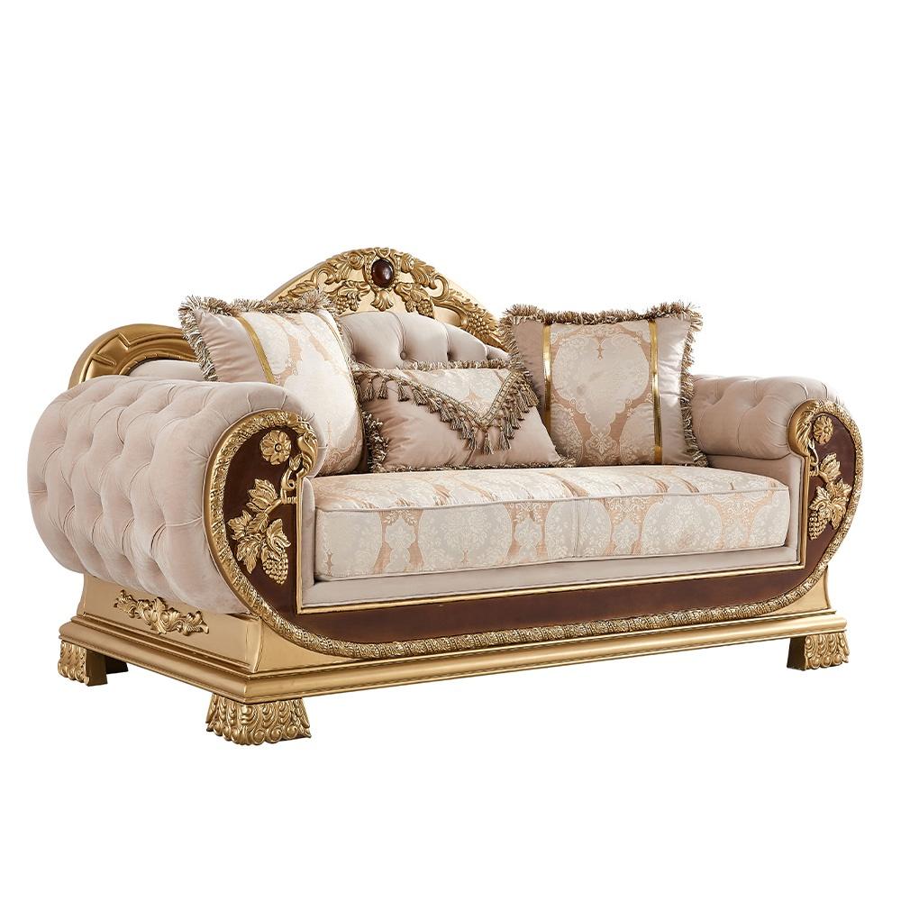 

                    
Homey Design Furniture HD-9016 Sofa Set Gold/Beige Fabric Purchase 
