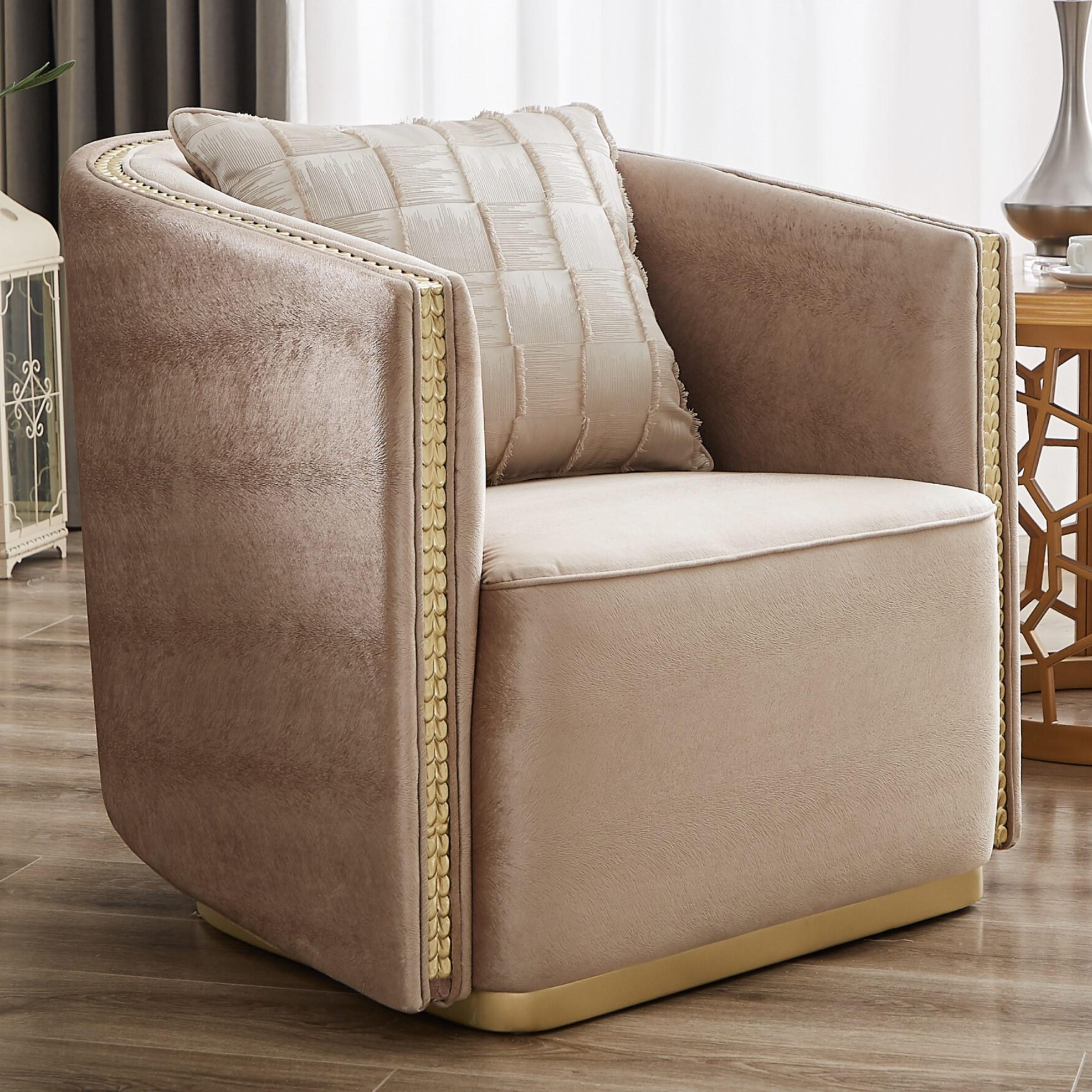 

    
Classic Beige Wood Chair Homey Design HD-9040
