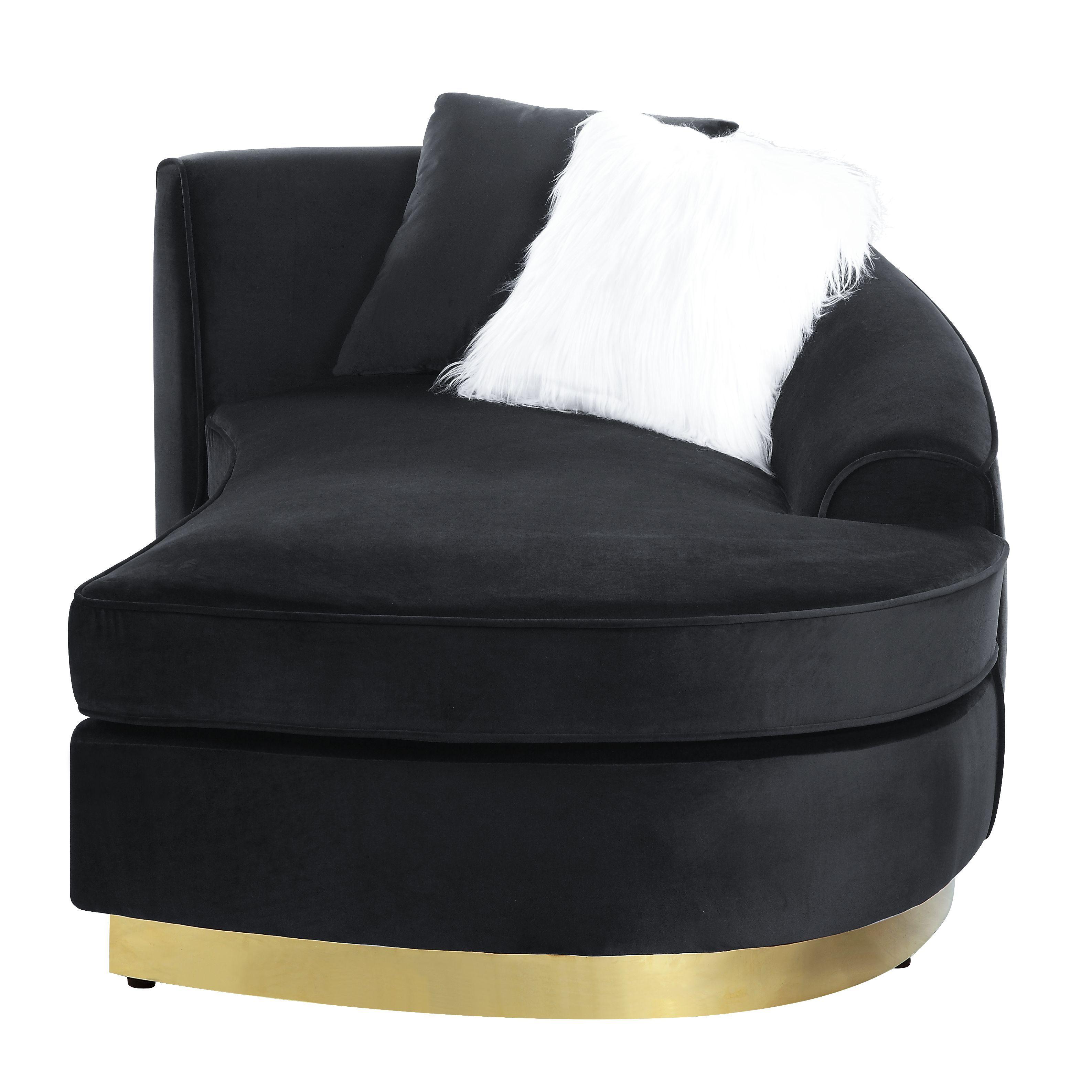 

    
Acme Furniture Achelle Chaise Black LV01048
