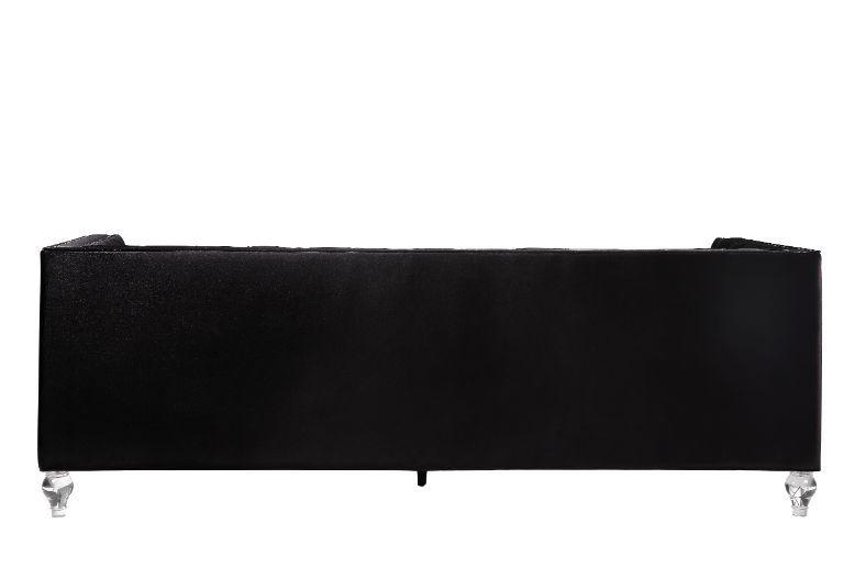 

                    
Acme Furniture Heibero Sofa Black Velvet Purchase 
