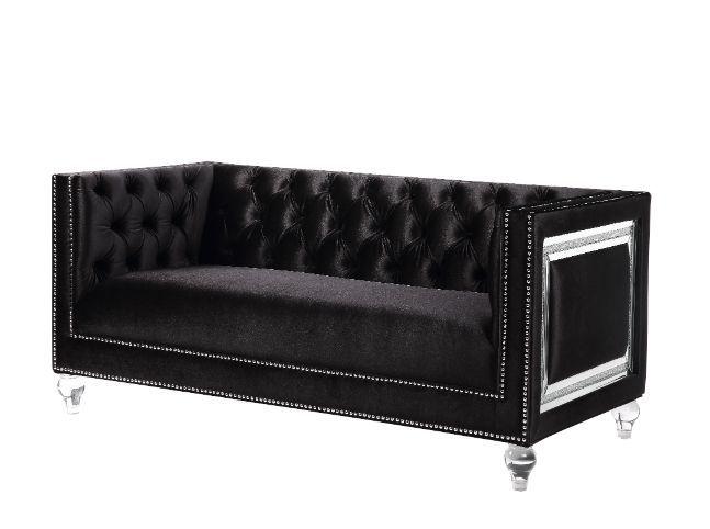 

    
Acme Furniture Heibero Sofa and Loveseat Set Black 56995-2pcs
