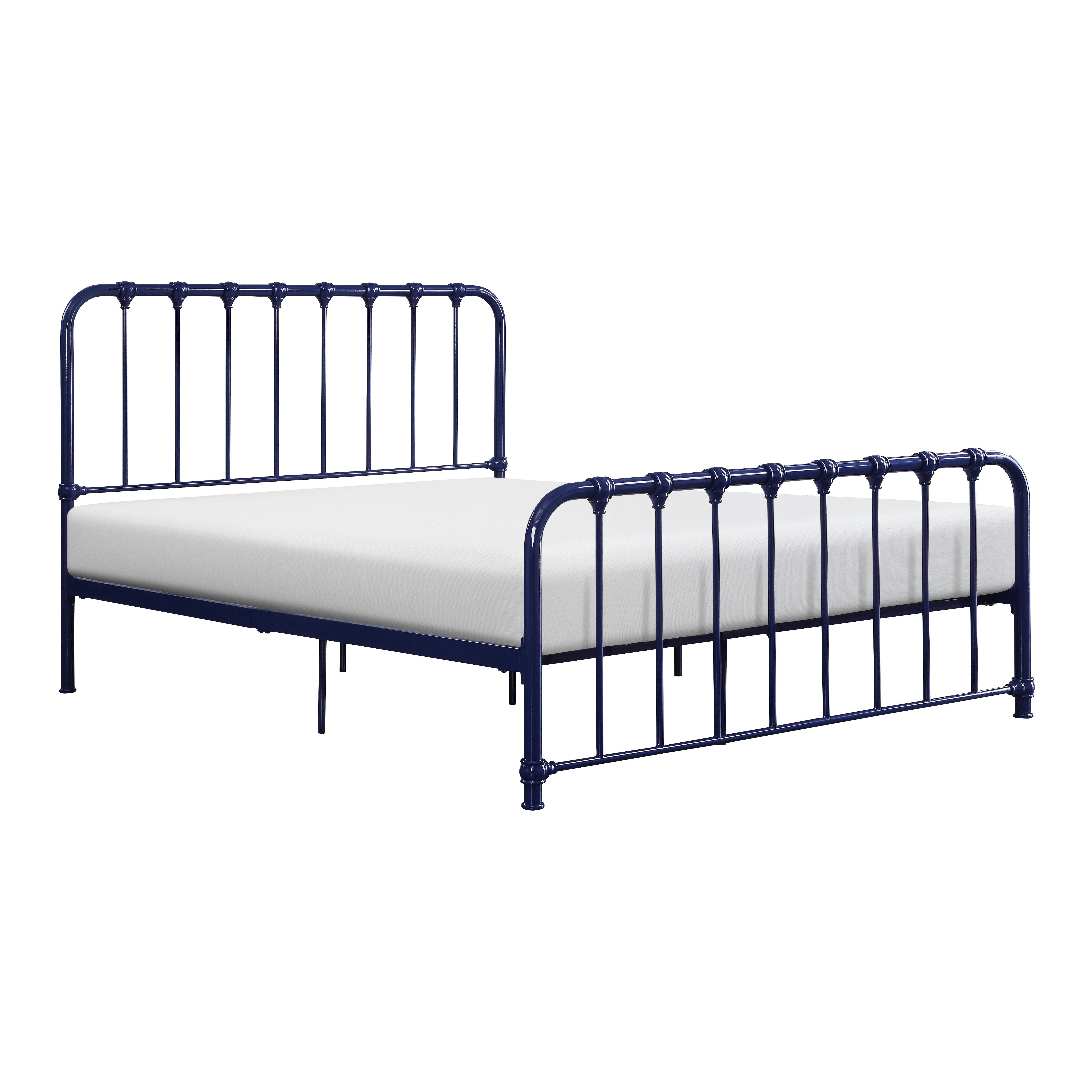 

    
Classic Blue Metal Full Bed Homelegance 1571BUF-1 Bethany
