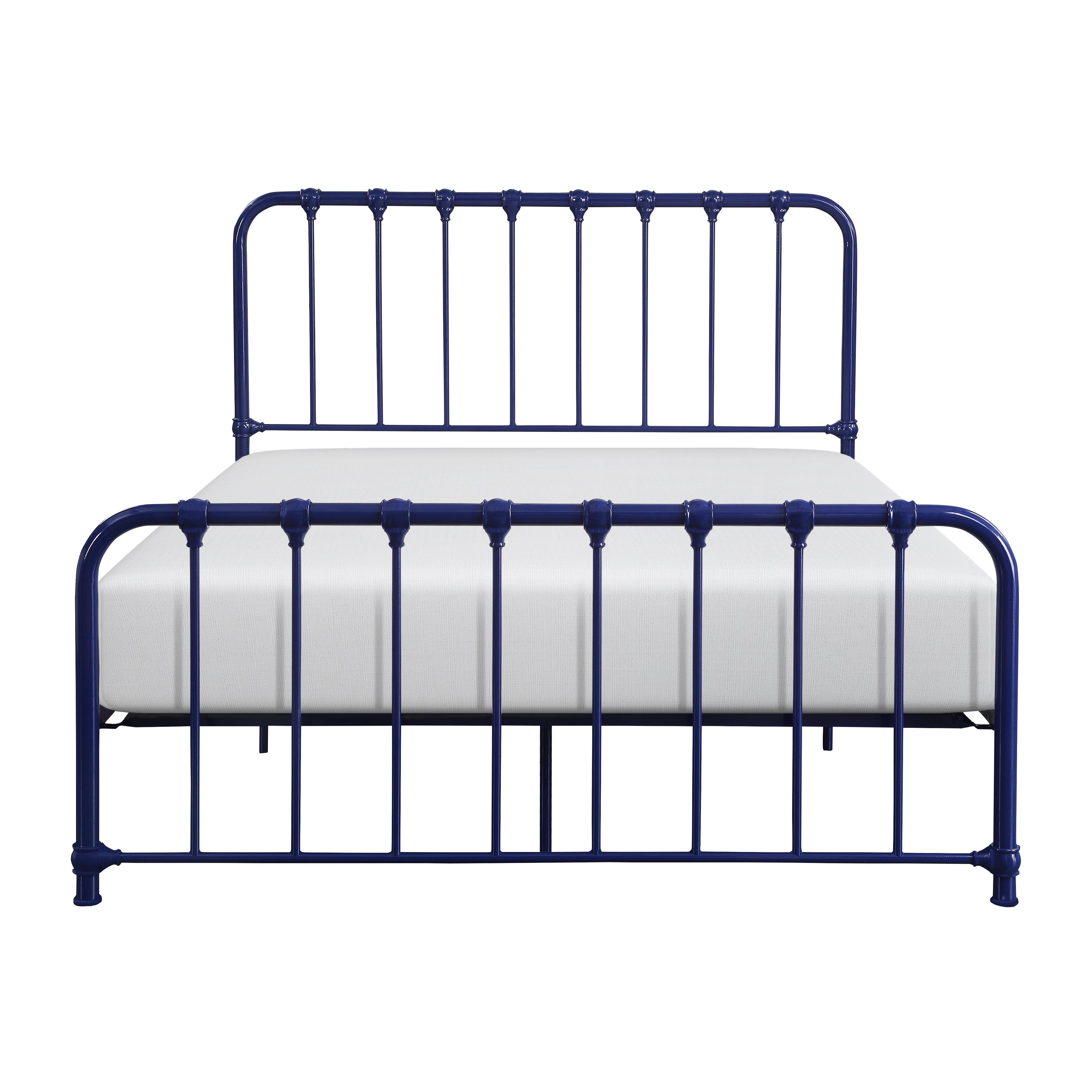

    
Classic Blue Metal Full Bed Homelegance 1571BUF-1 Bethany
