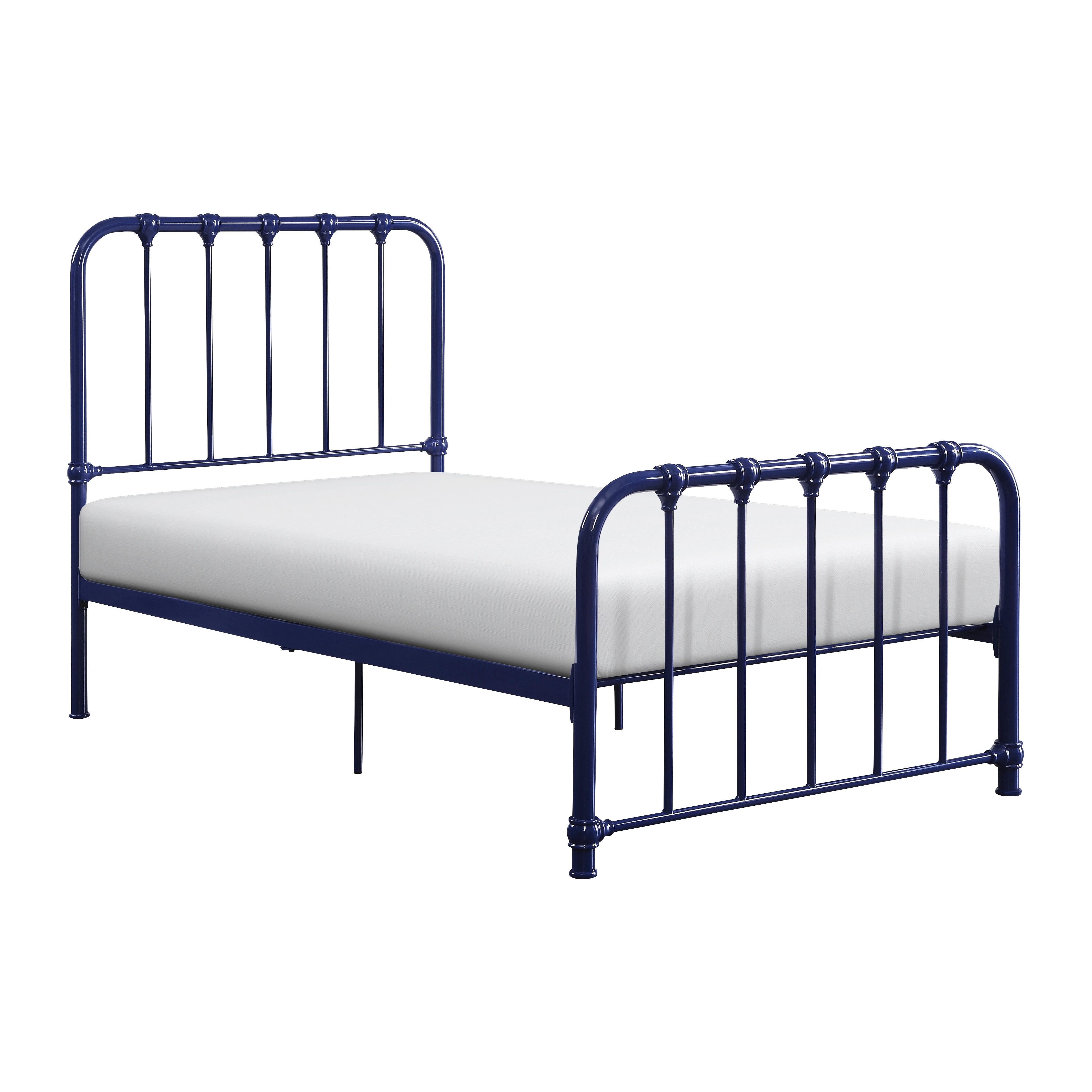 

    
Classic Blue Metal Twin Bed Homelegance 1571BUT-1 Bethany
