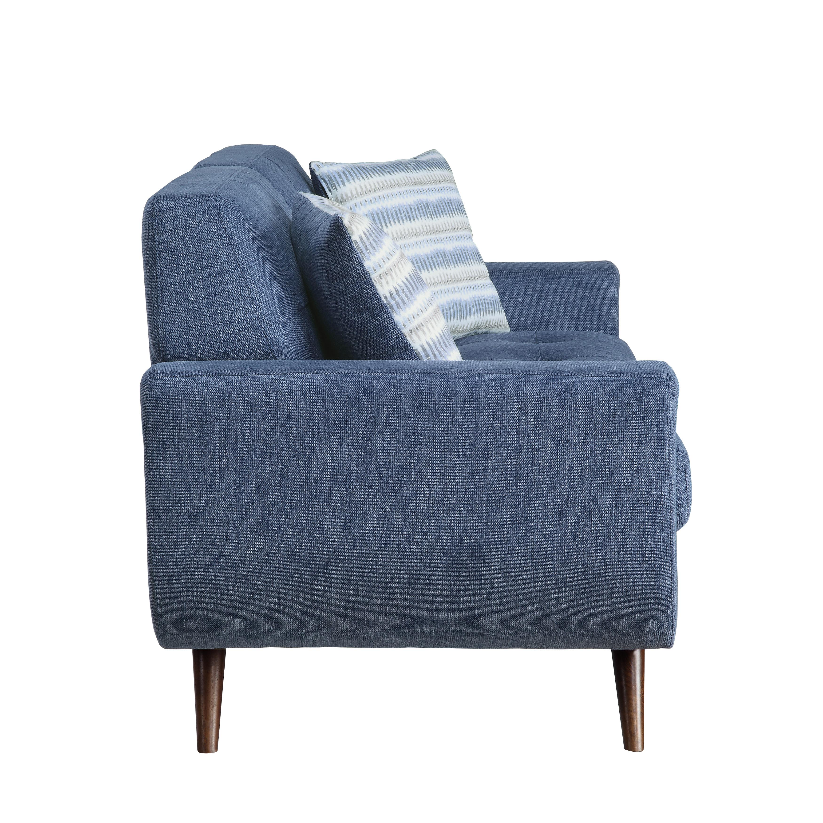 

                    
Buy Classic Blue Textured Living Room Set 2pcs Homelegance 9347BU Amberley
