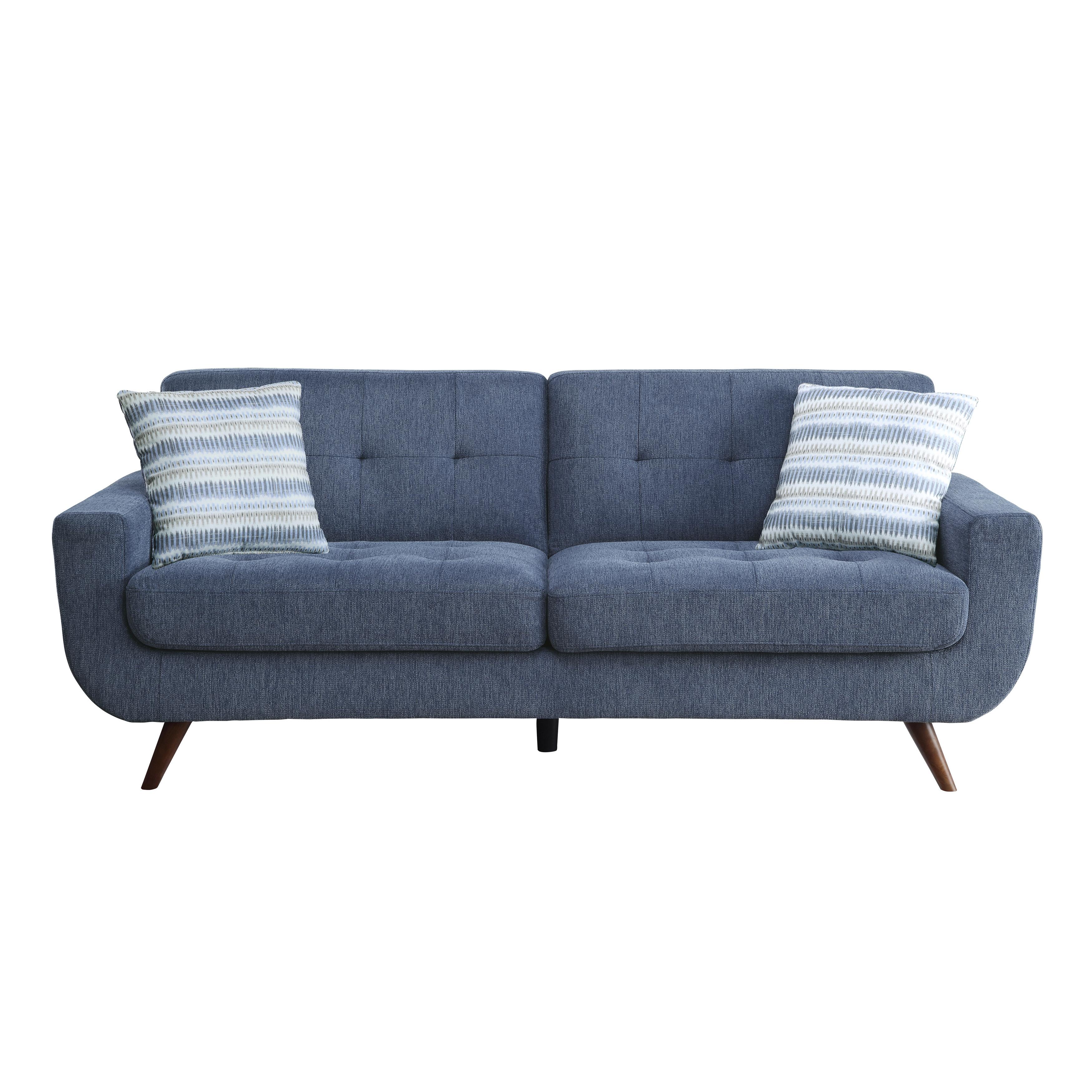 

    
Classic Blue Textured Sofa Homelegance 9347BU-3 Amberley
