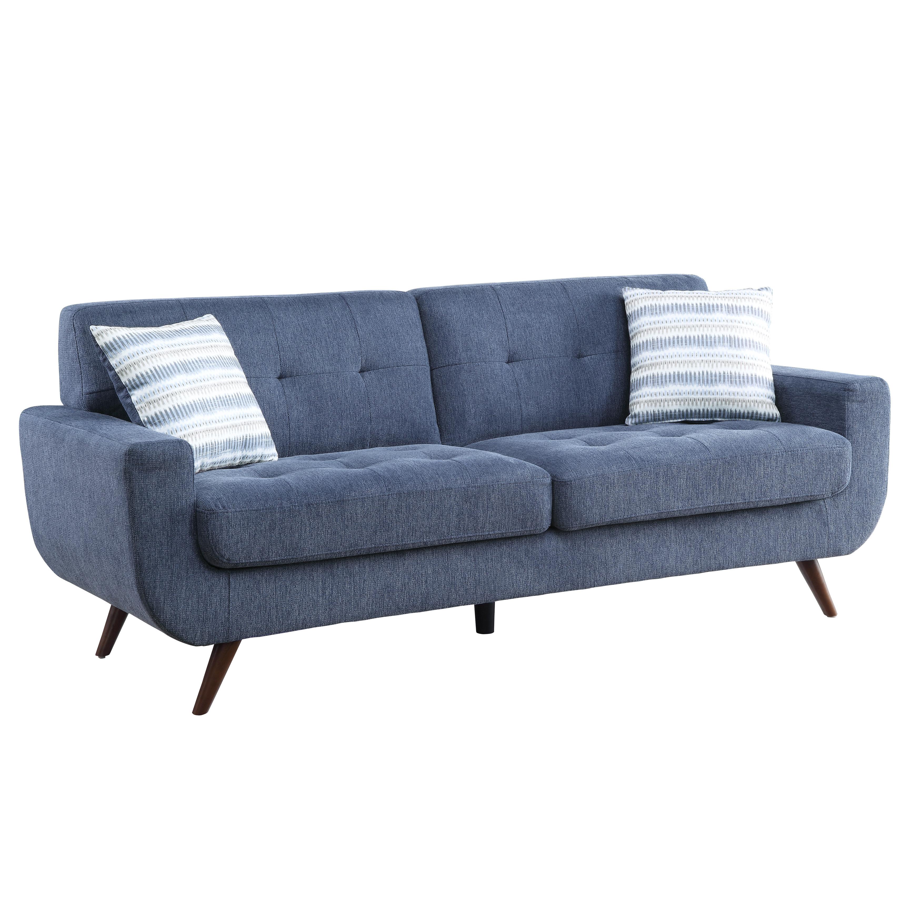 

    
Classic Blue Textured Sofa Homelegance 9347BU-3 Amberley
