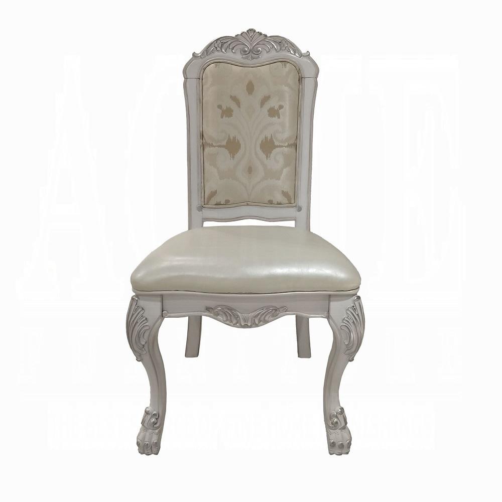 

    
Classic Bone White Wood Dining Side Chair Set 2PCS Acme Dresden DN01696-2PCS
