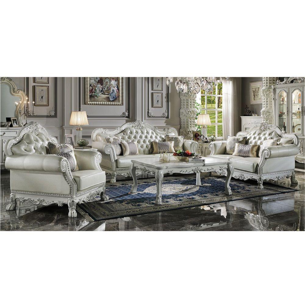 

    
Classic Bone/White Wood Living Room Set 2PCS Acme Dresden LV01688-S-2PCS
