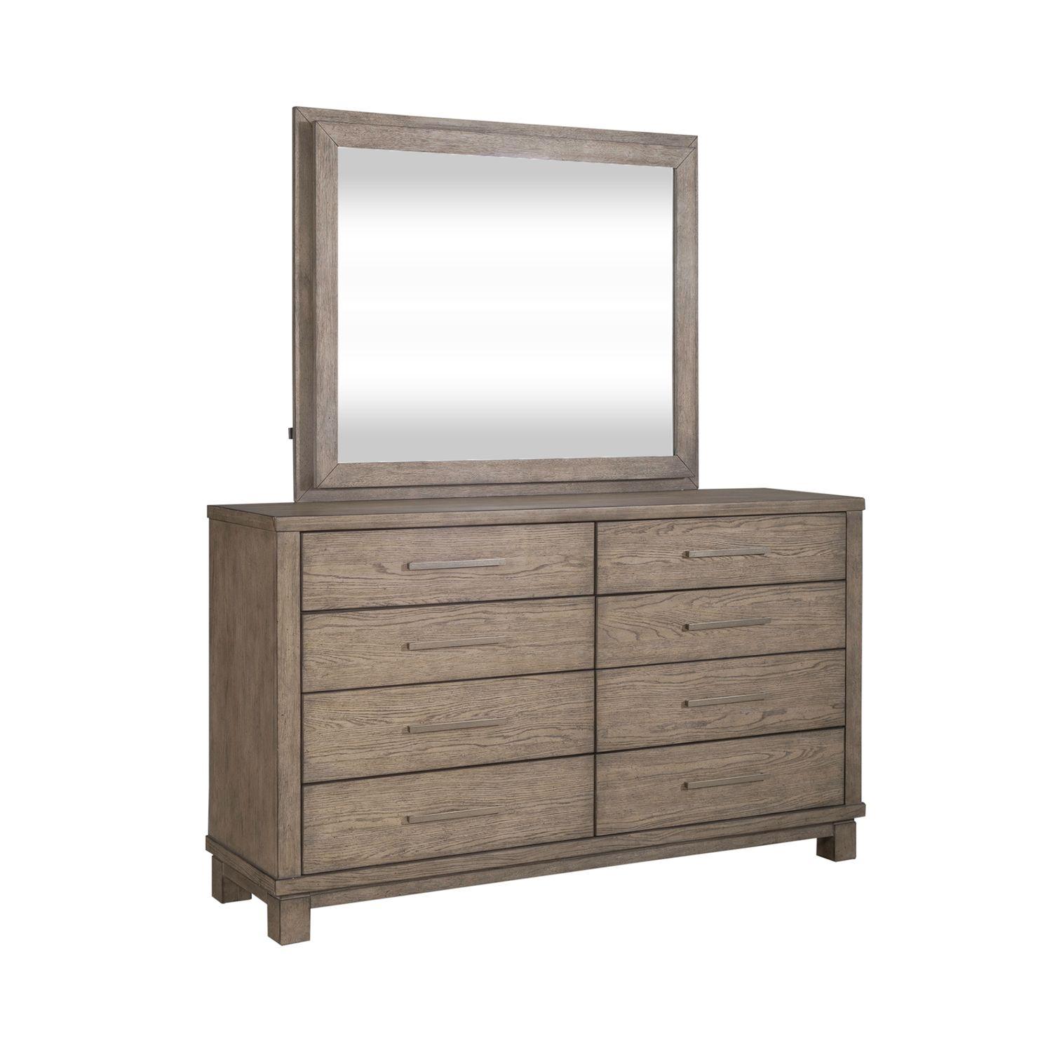 Classic Dresser With Mirror Canyon Road (876-BR) 876-BR-DM in Brown 