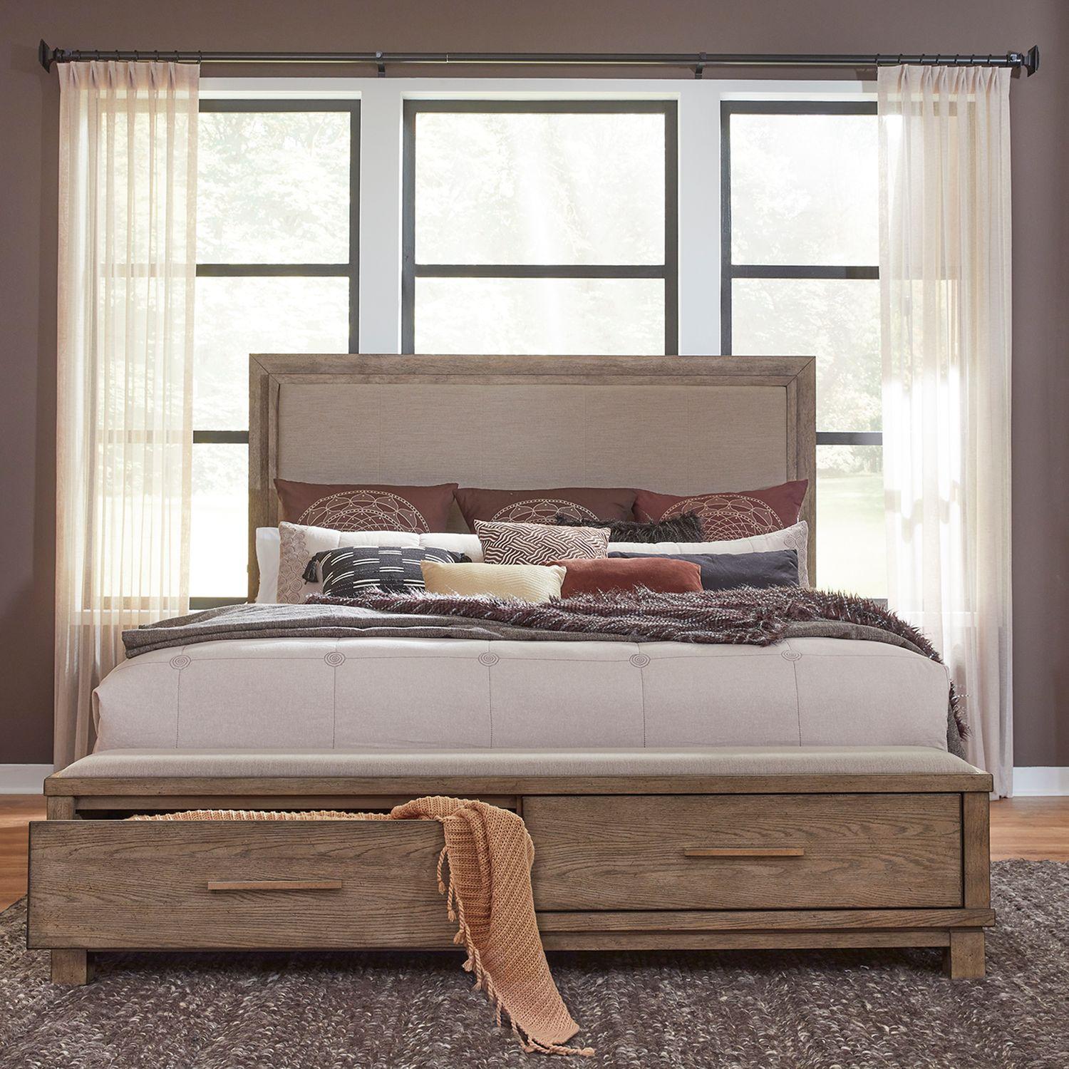 Classic Storage Bed Canyon Road (876-BR) 876-BR-QSB in Brown 