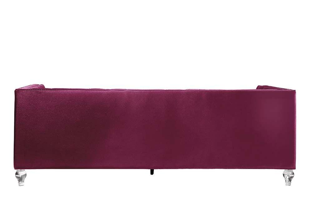 

                    
Acme Furniture Heibero Sofa Burgundy Velvet Purchase 

