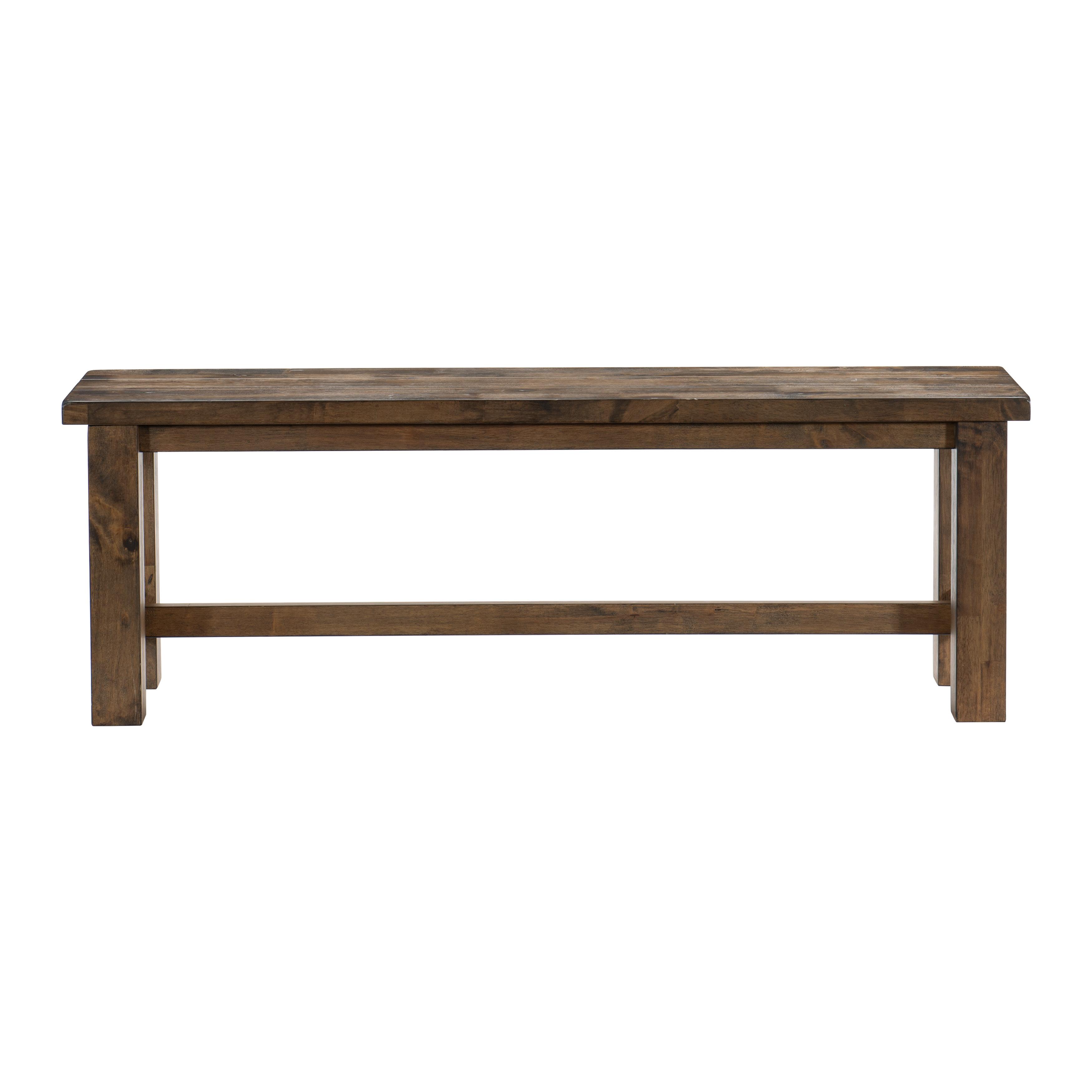 

    
Classic Burnished Brown Solid Rubberwood Dining Bench Homelegance 1957-13 Jerrick
