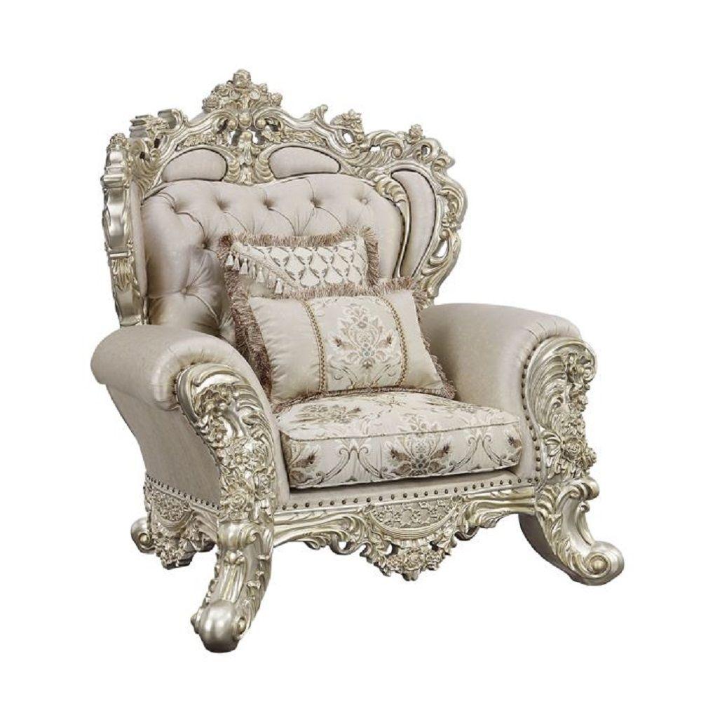 

    
Classic Champagne and Gold Wood Chair Acme Danae LV01195-С
