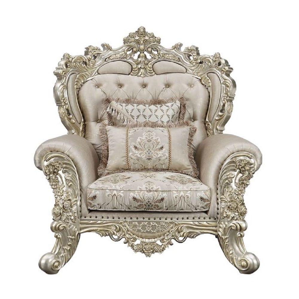 

    
Classic Champagne and Gold Wood Chair Acme Danae LV01195-С
