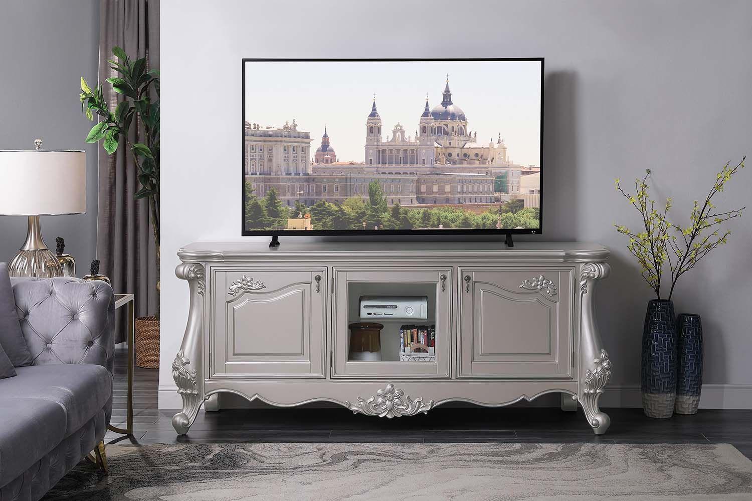

                    
Buy Classic Champagne Wood TV Entertainment Center With TV Stand Acme Bently 91660-EC-2PCS
