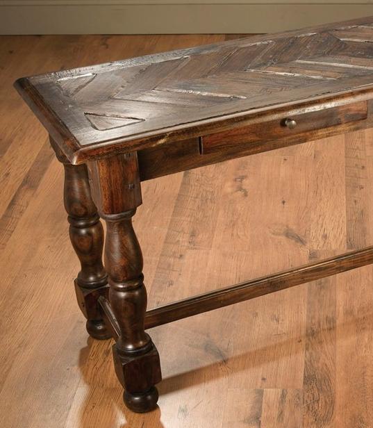 

    
Classic Chestnut Dark Brown Finish Console Table by AA Importing Traditional

