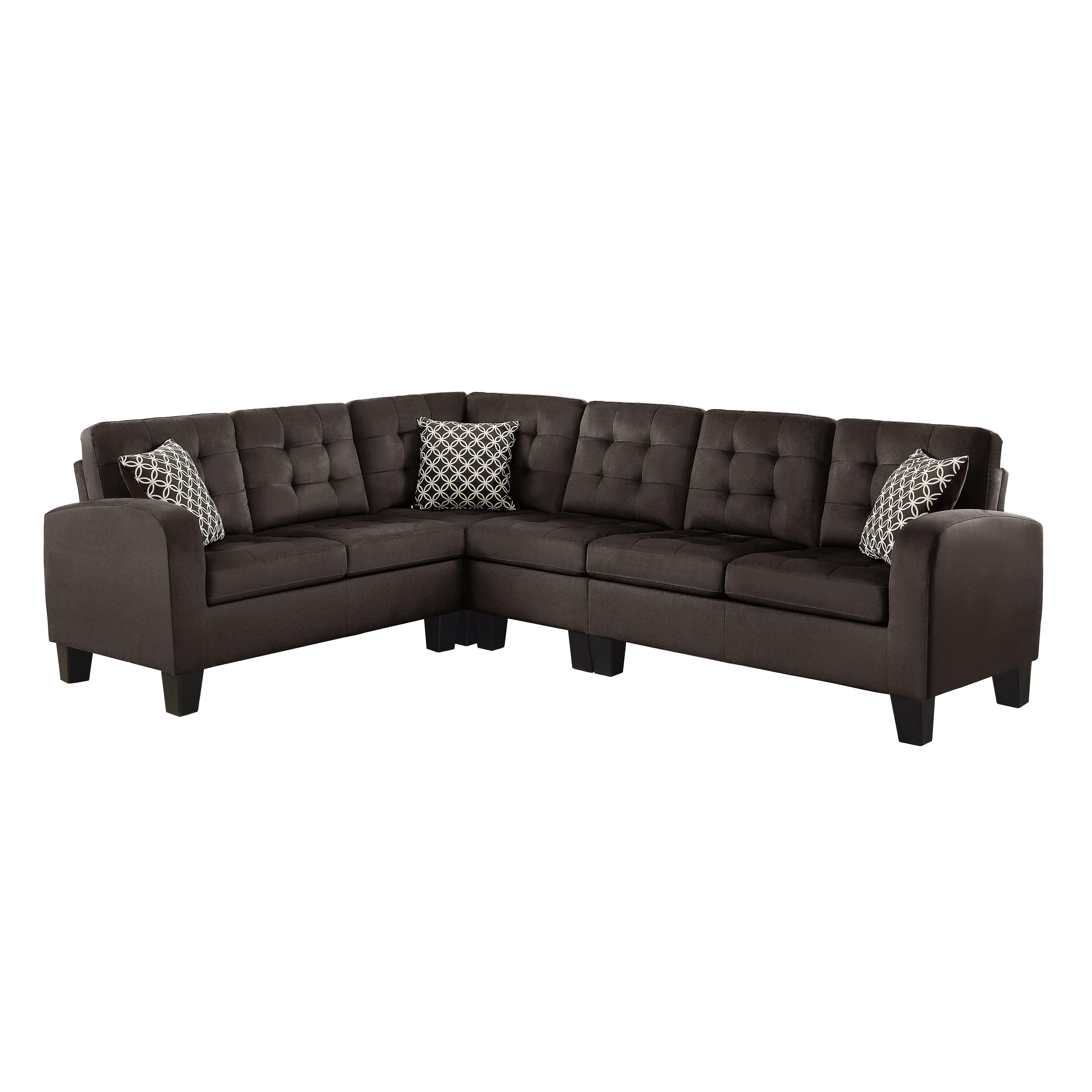 

    
Classic Chocolate Textured 2-Piece Sectional Homelegance 8202CH*SC Sinclair
