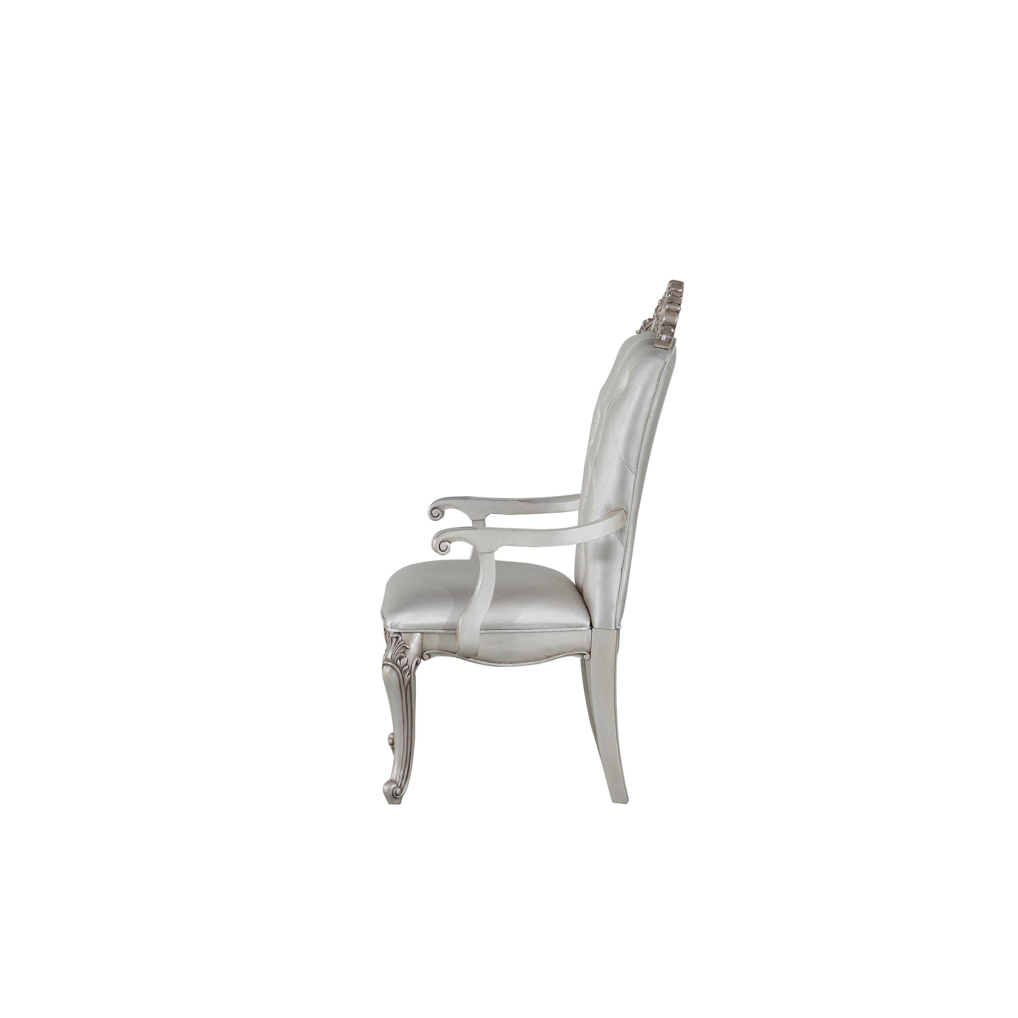 

                    
Acme Furniture Gorsedd Dining Arm Chair Set Antique White Fabric Purchase 
