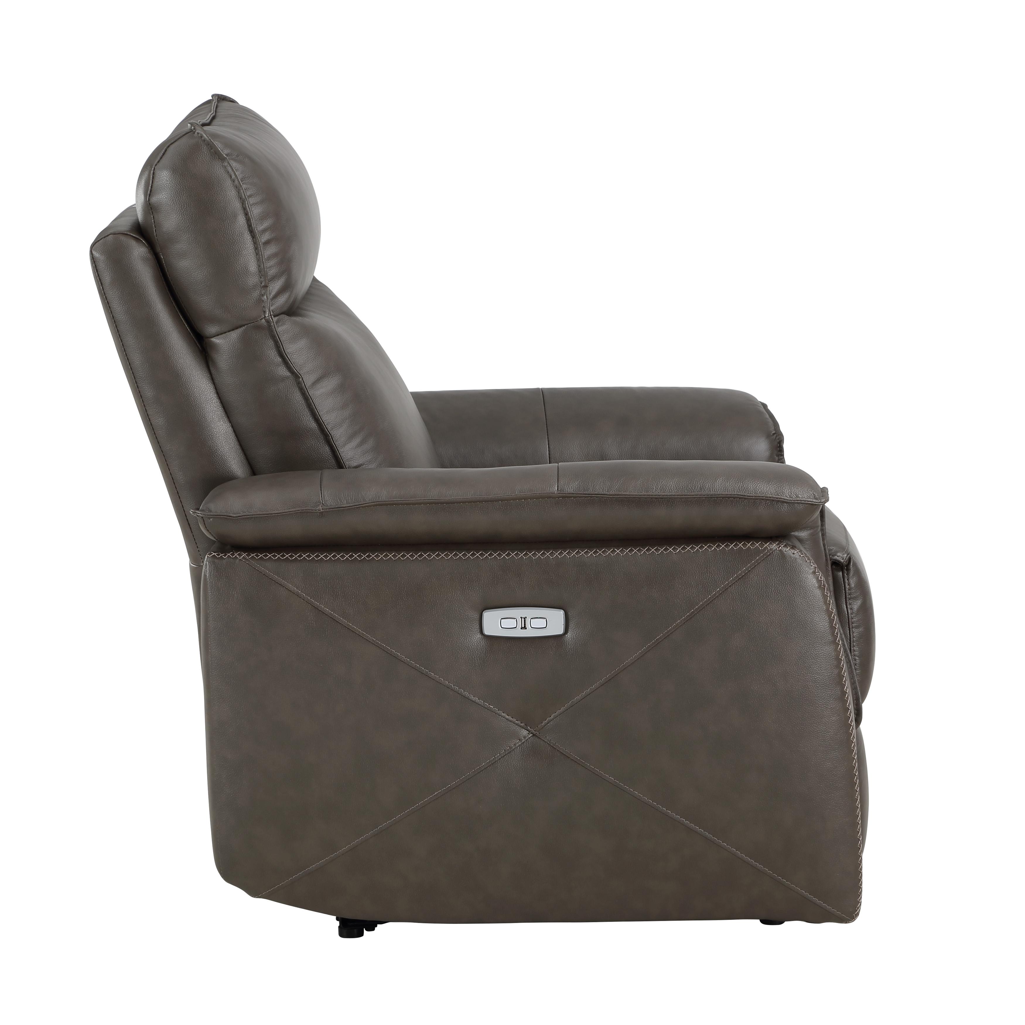 

                    
Homelegance 8259RFDB-1PWH Maroni Power Reclining Chair Dark Brown Leather Purchase 
