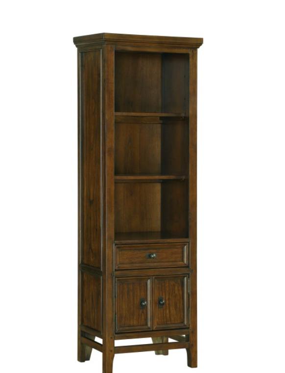 

    
Classic Dark Brown Wood Bookcase by Homelegance 16490-S Frazier Park Collection

