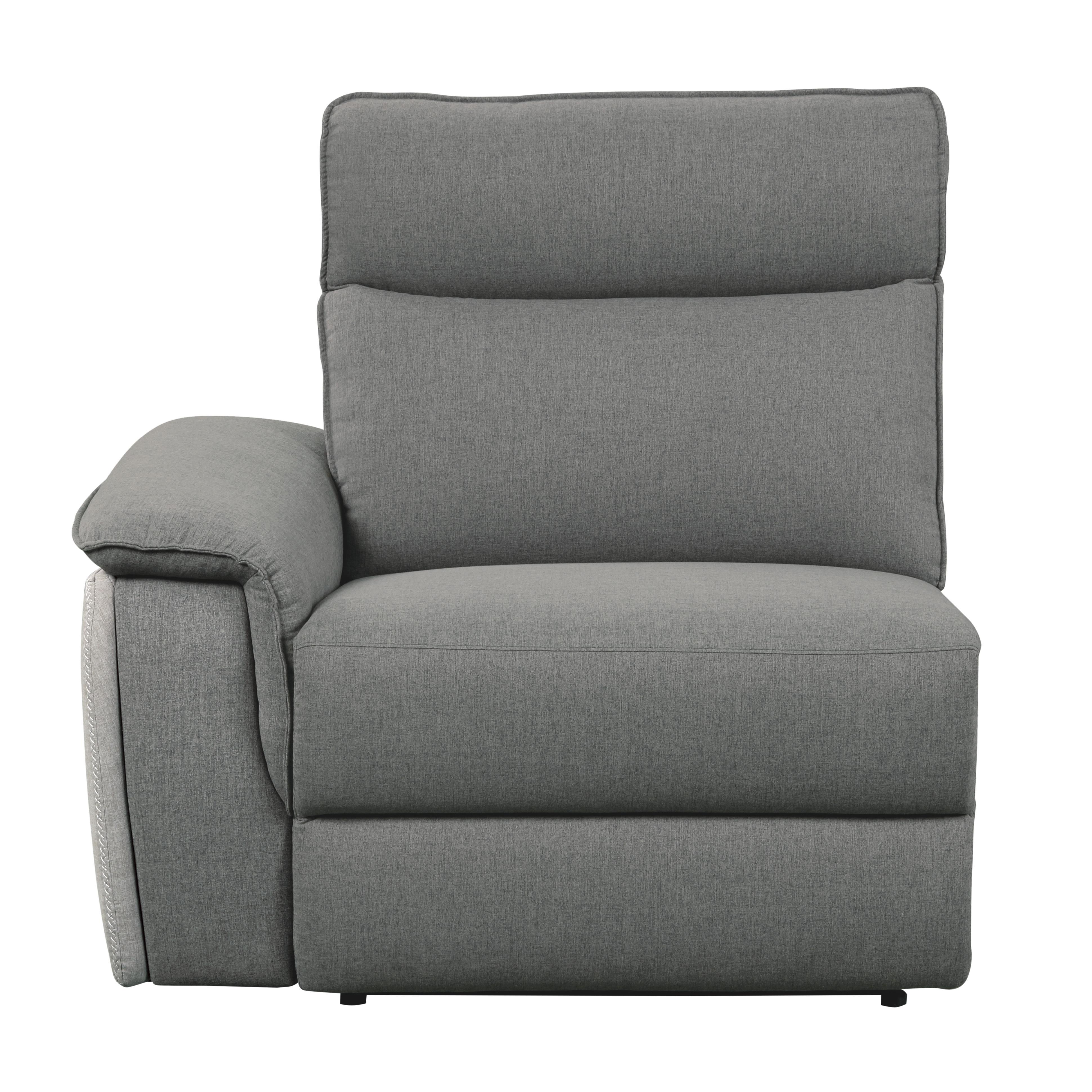 

    
Classic Dark Gray Textured 3-Piece Power Reclining Sofa Homelegance 8259-3PWH* Maroni
