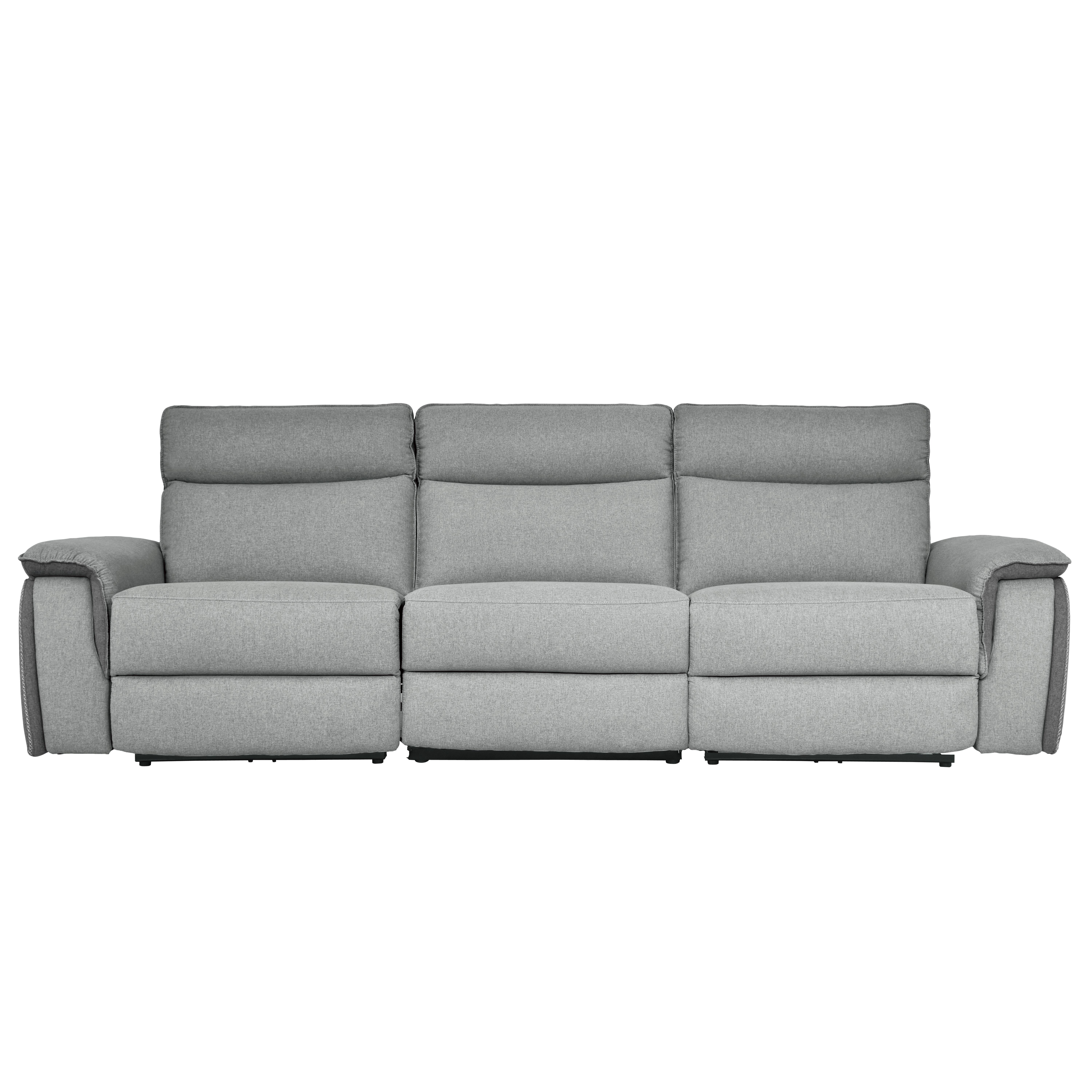 

    
Classic Dark Gray Textured 3-Piece Power Reclining Sofa Homelegance 8259-3PWH* Maroni
