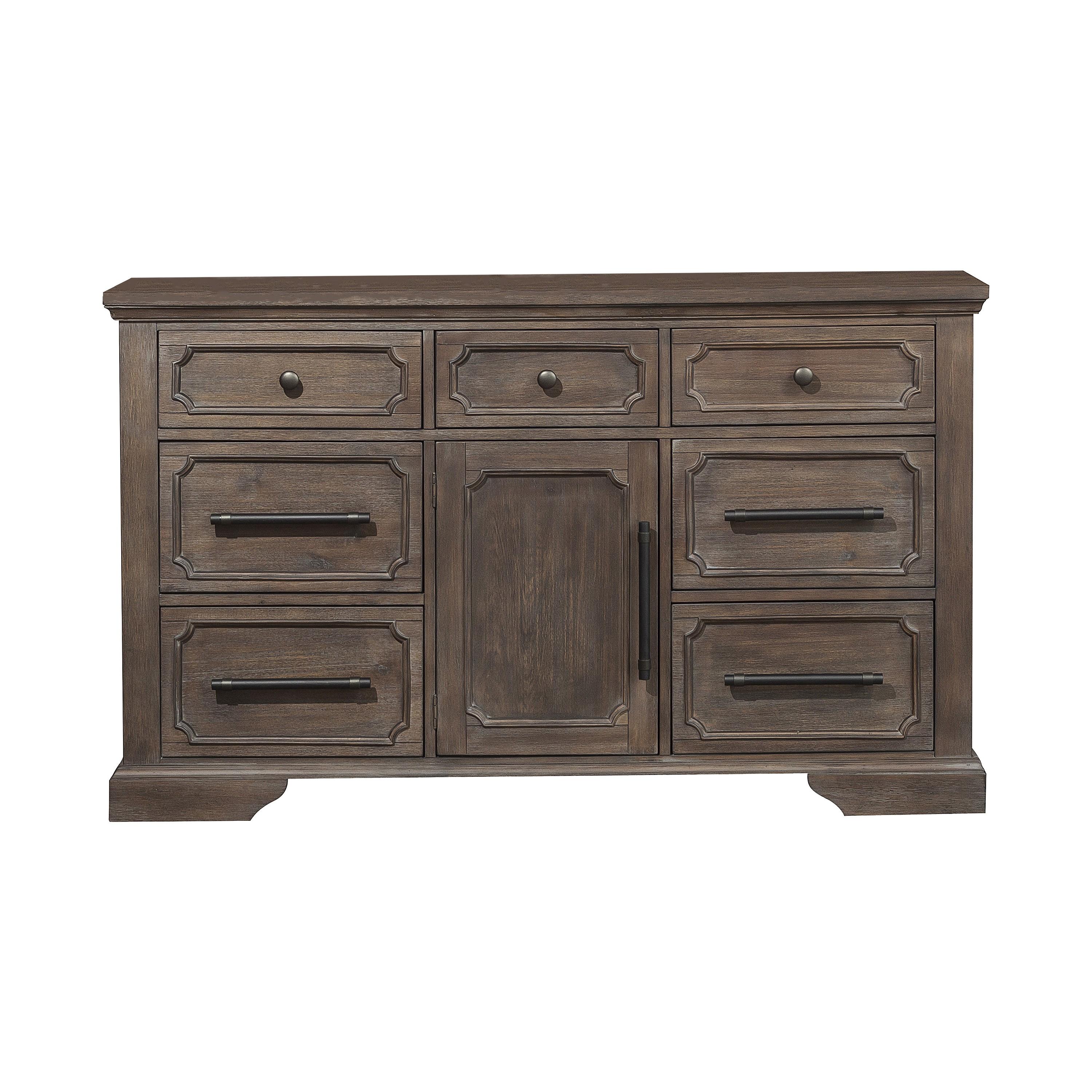 

    
5438-5*6-2PC Classic Distressed Dark Oak Wood Dresser w/Mirror Homelegance 5438-5*6 Toulon
