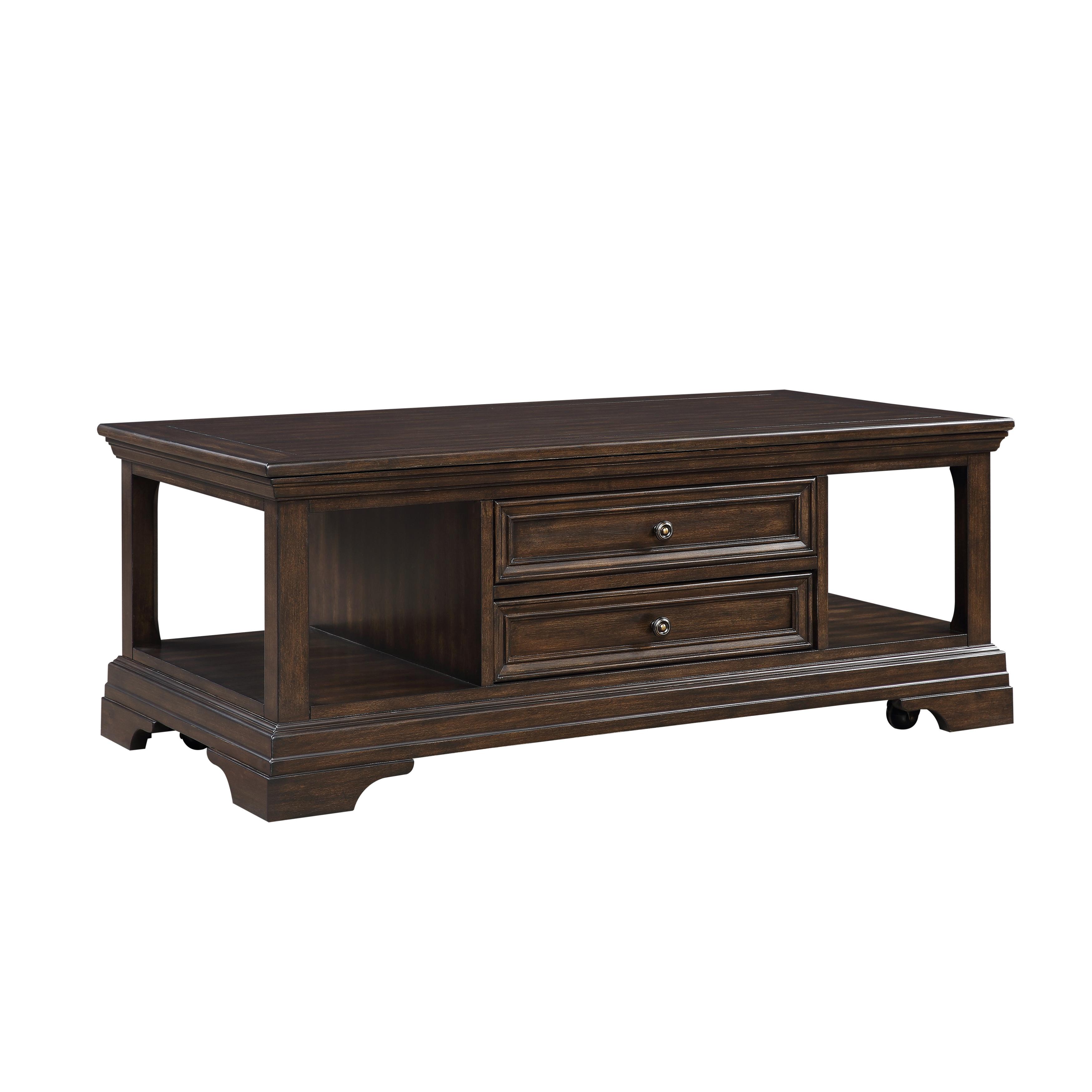 

    
Classic Espresso Wood Cocktail Table Homelegance 3681-30 Tobias

