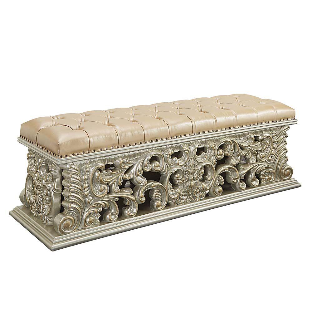 

                    
Acme Furniture Sorina Bench BD01246-B Bench Gold PU Purchase 
