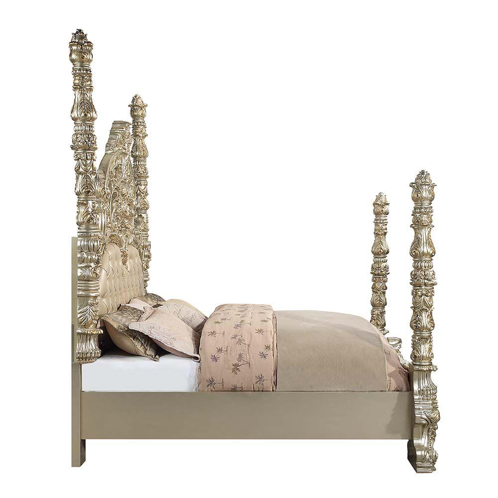 

    
Acme Furniture Danae King Bed BD01234EK-EK Panel Bed Gold/Champagne BD01234EK-EK
