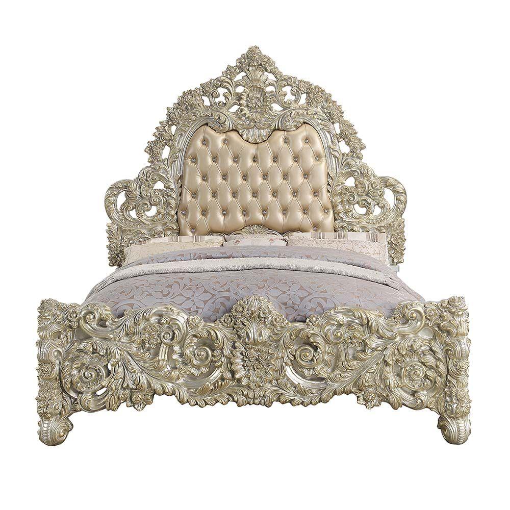 

    
Acme Furniture Sorina King Bed BD01241EK-EK Panel Bed Gold BD01241EK-EK
