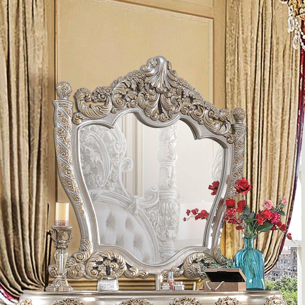 

    
 Order  Classic Gold Composite Wood King Bed Set 5PCS Acme Furniture Danae BD01234EK-EK-5PCS

