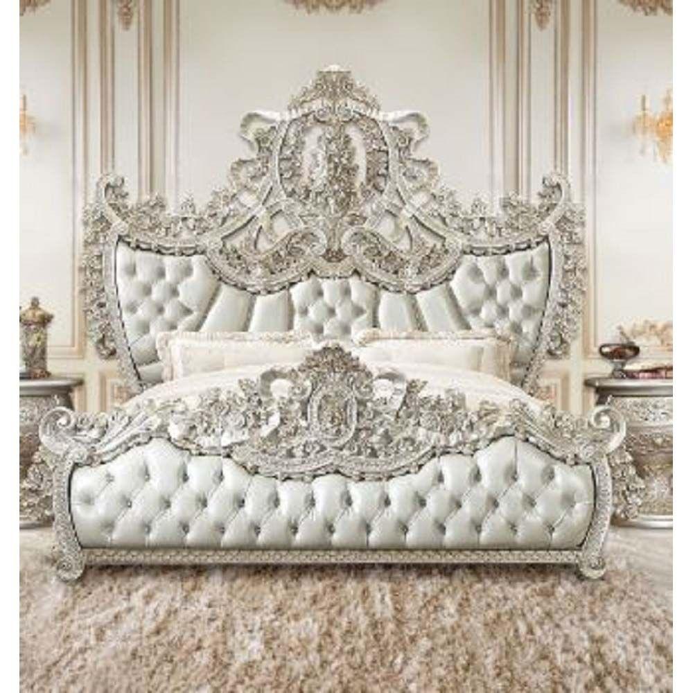 

                    
Acme Furniture Sandoval King Bed Set 3PCS BD01487EK-EK-3PCS Panel Bedroom Set Silver PU Purchase 
