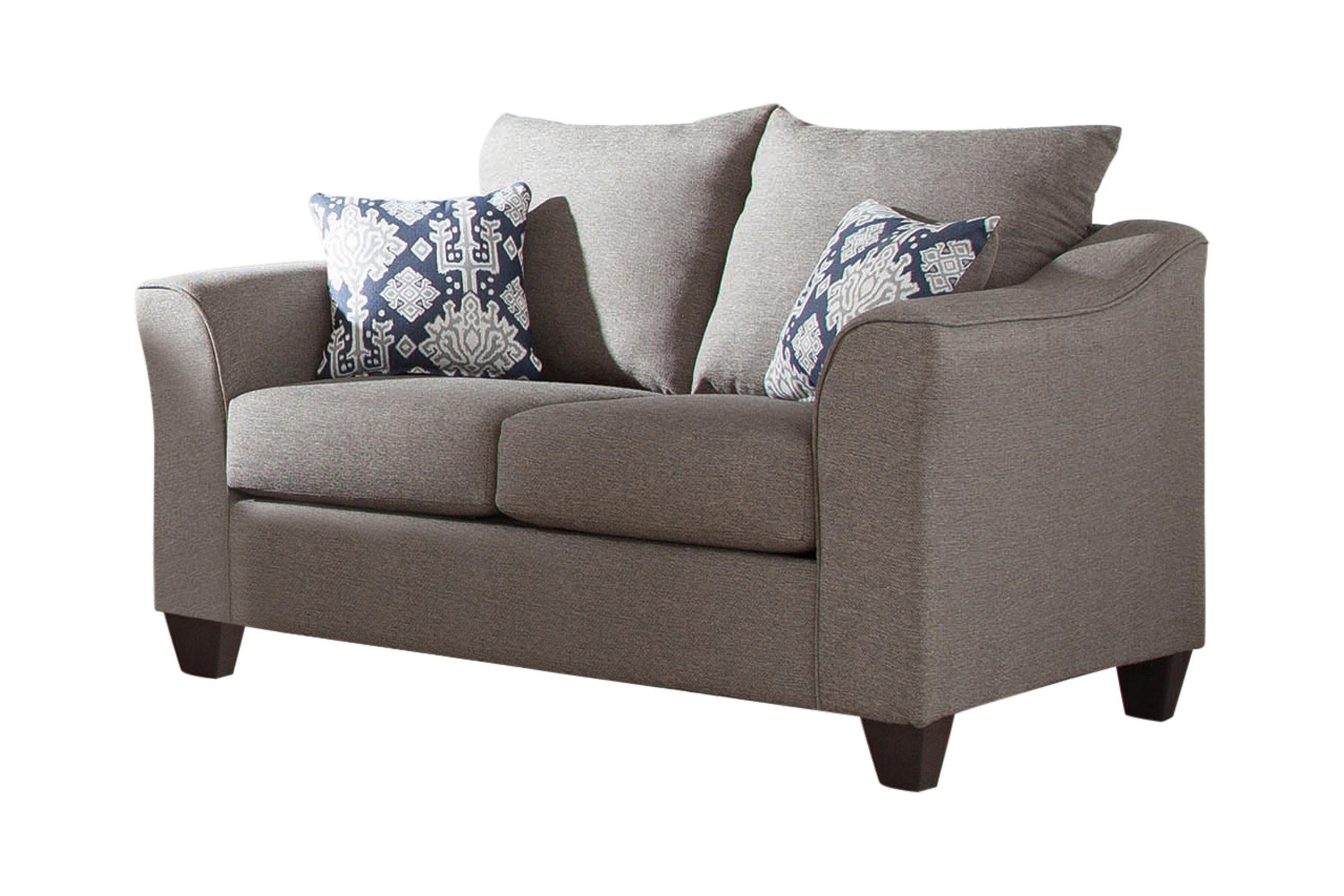 

    
Classic Gray Linen-like Upholstery Loveseat Coaster 506022 Salizar
