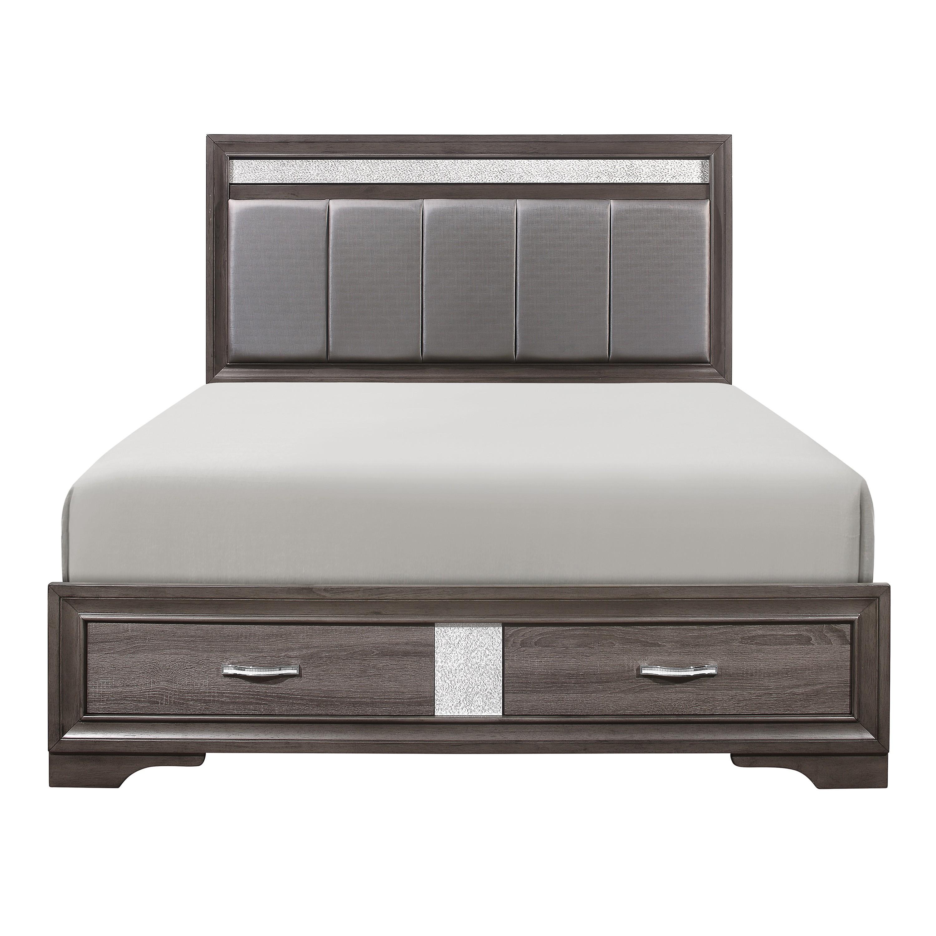 

    
Homelegance 1505-1* Luster Bed Gray 1505-1*
