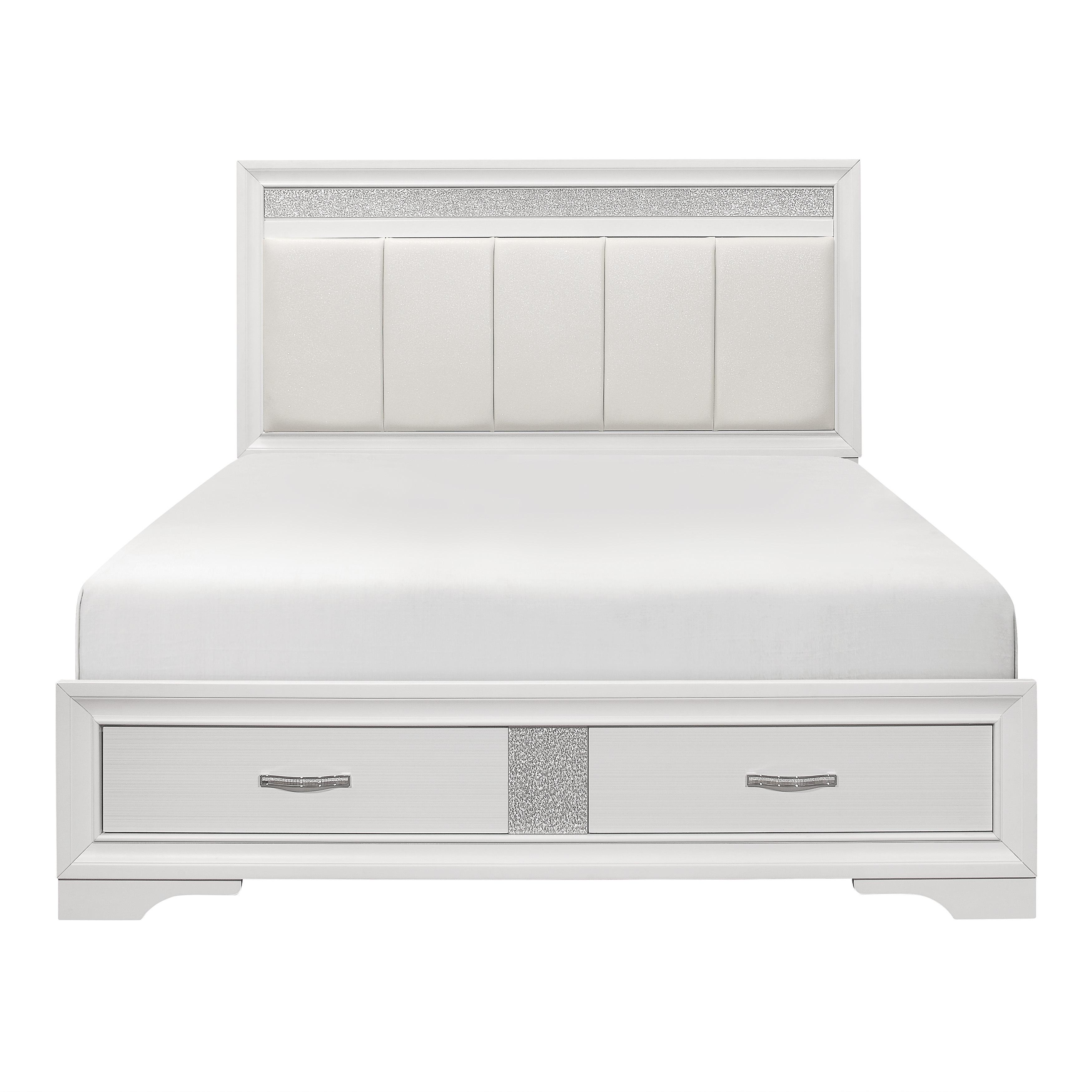 

    
Homelegance 1505W-1* Luster Bed White 1505W-1*
