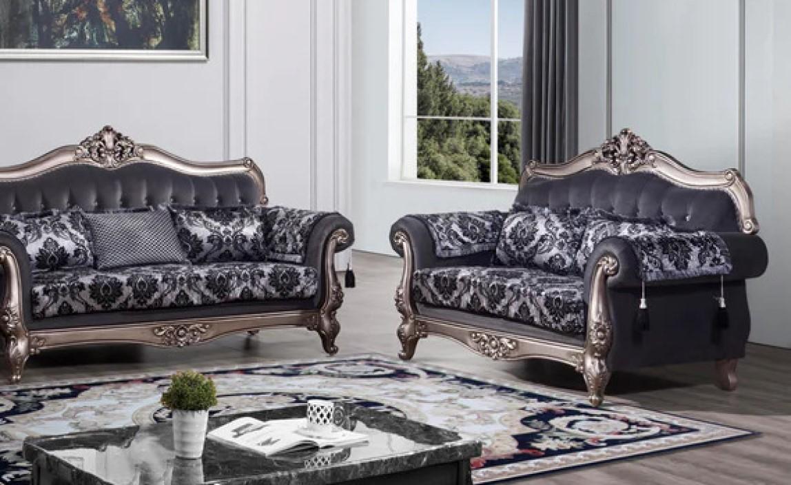 

    
McFerran Furniture SF2265 Sofa Set Gray SF2265-S-2PC

