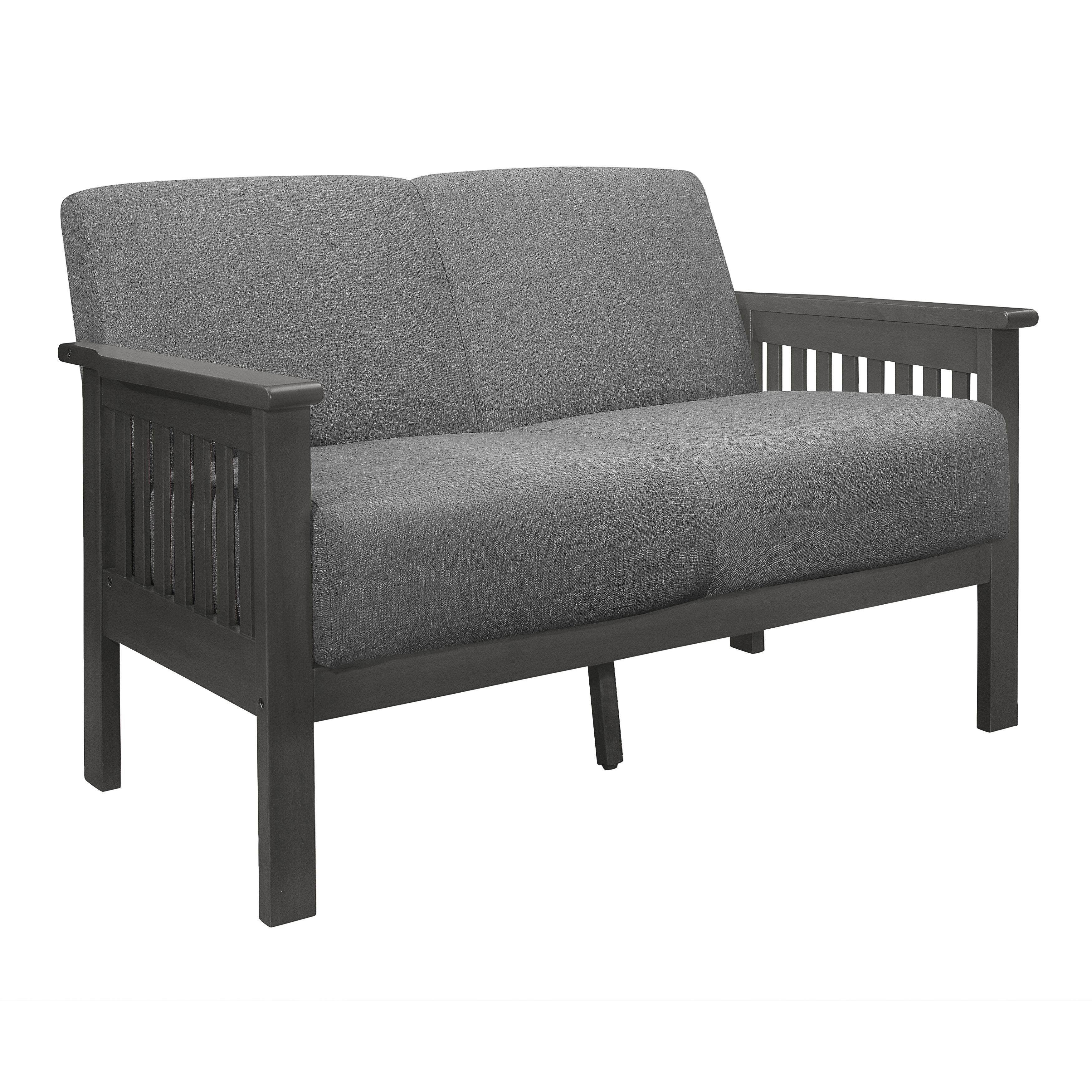 

    
Classic Gray Textured Loveseat Homelegance 1104GY-2 Lewiston
