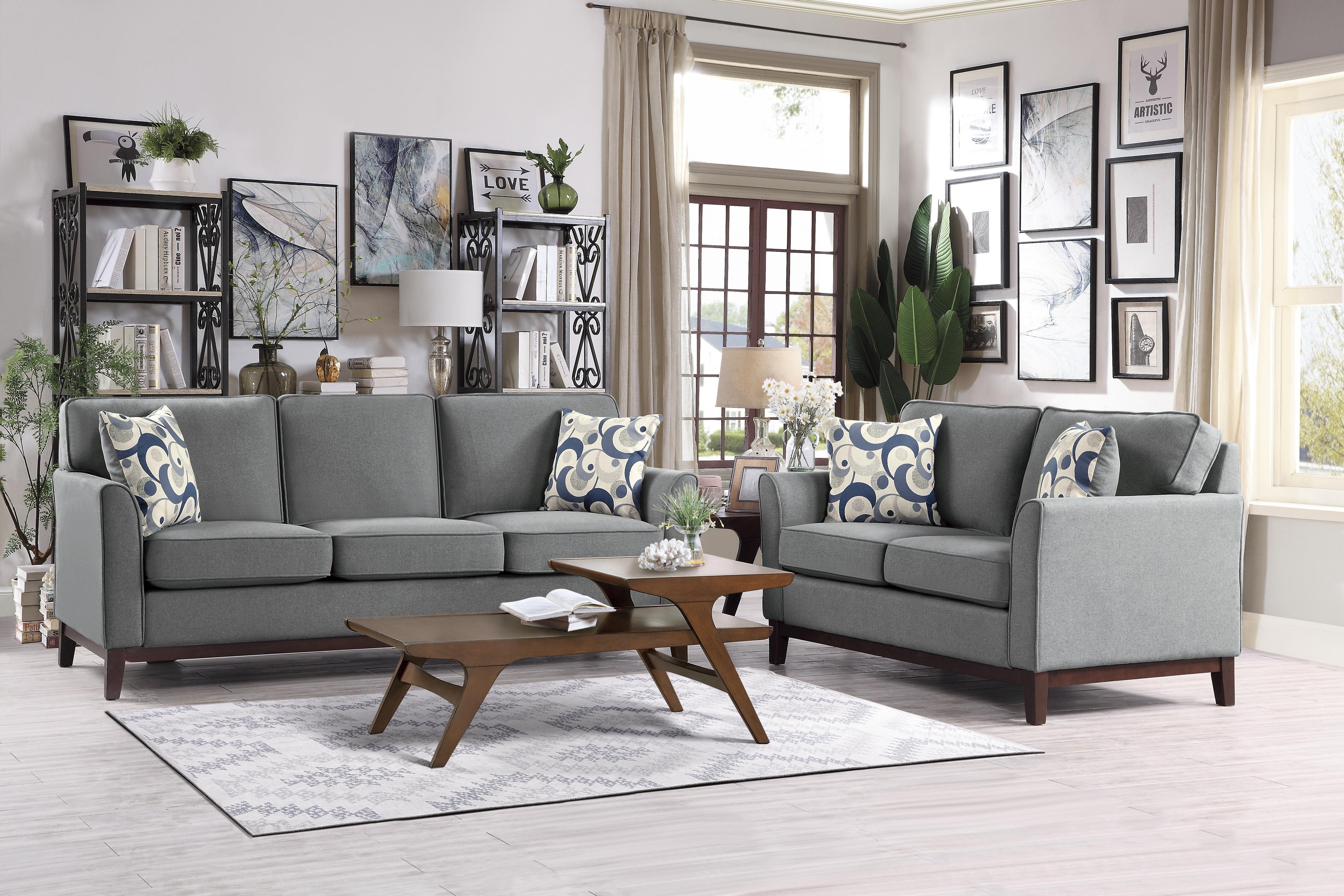 

                    
Homelegance 9806GRY-2 Blue Lake Loveseat Gray Textured Purchase 
