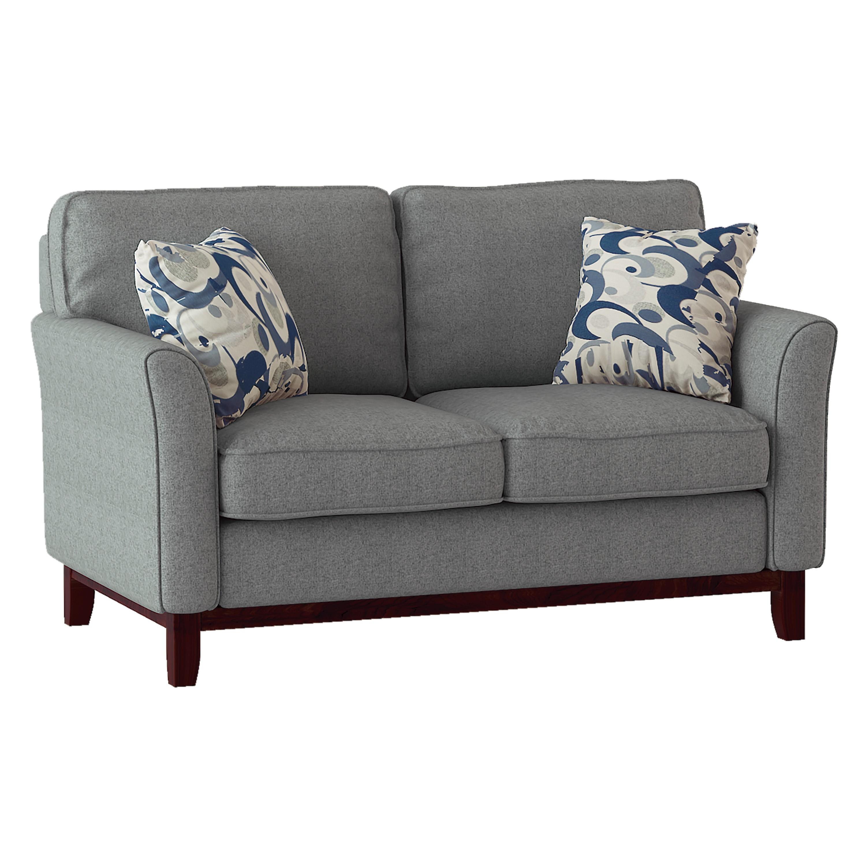 

    
Classic Gray Textured Loveseat Homelegance 9806GRY-2 Blue Lake
