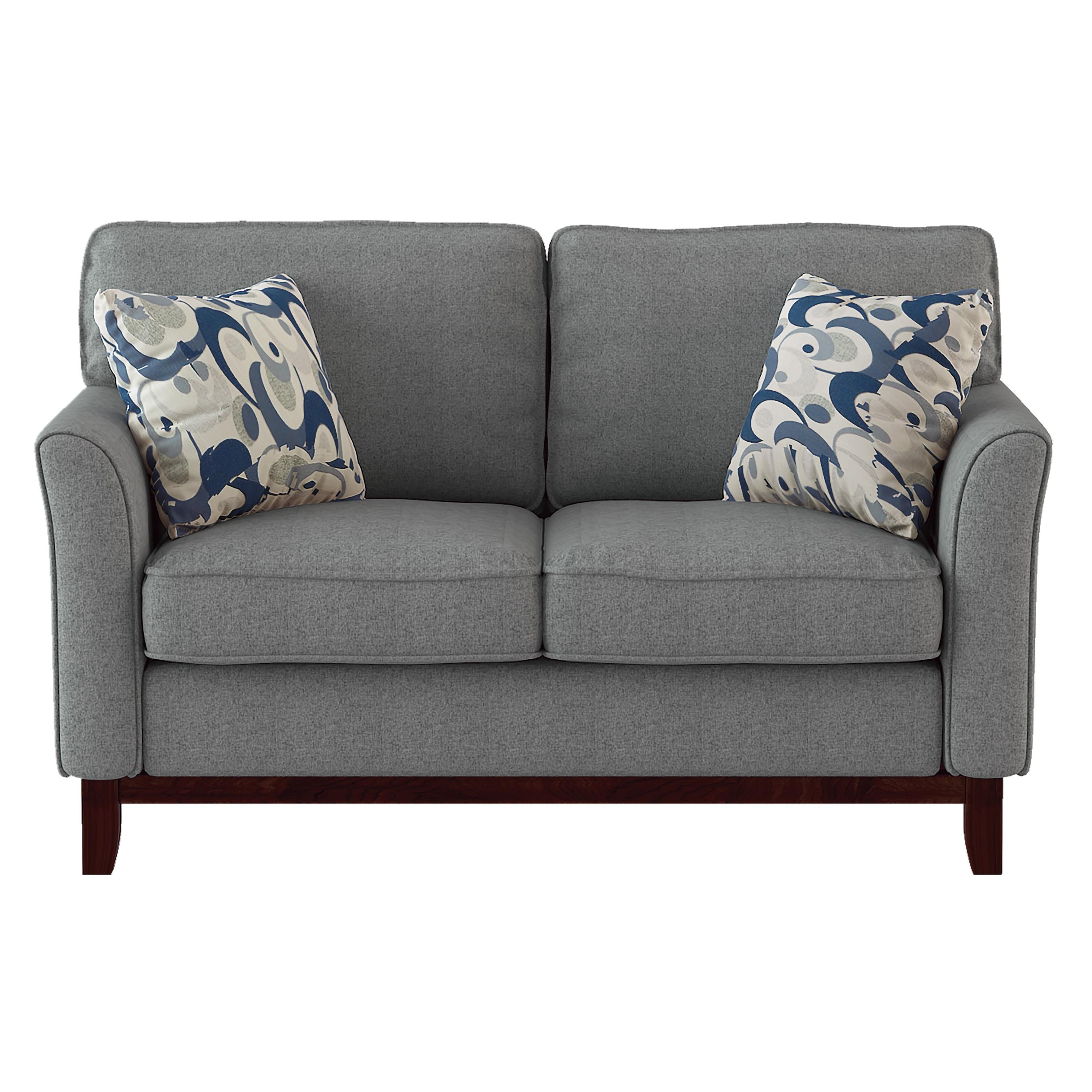 

    
Classic Gray Textured Loveseat Homelegance 9806GRY-2 Blue Lake
