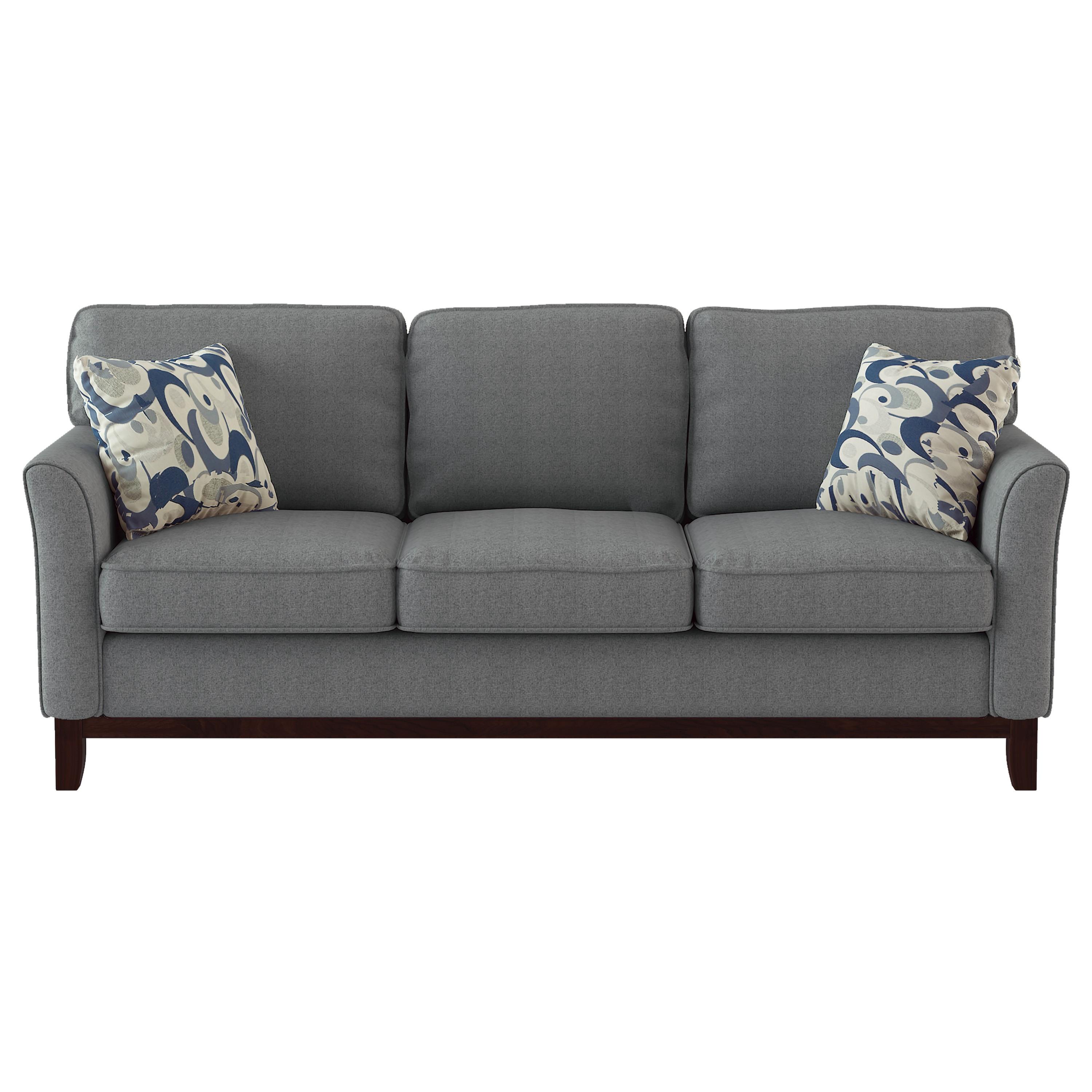 Classic Sofa 9806GRY-3 Blue Lake 9806GRY-3 in Gray 